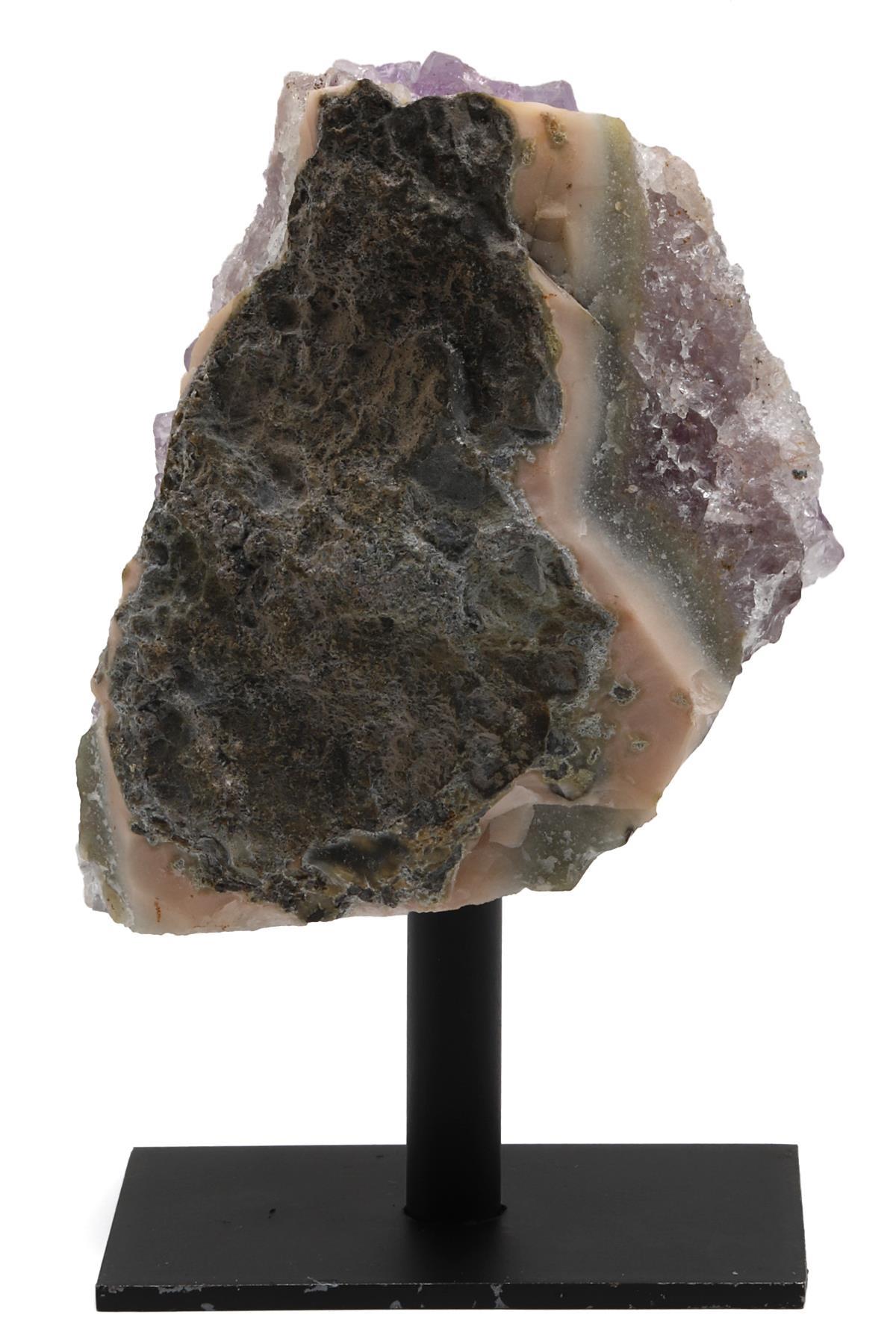 Ametist Doğal Taş Standlı Ham Parça