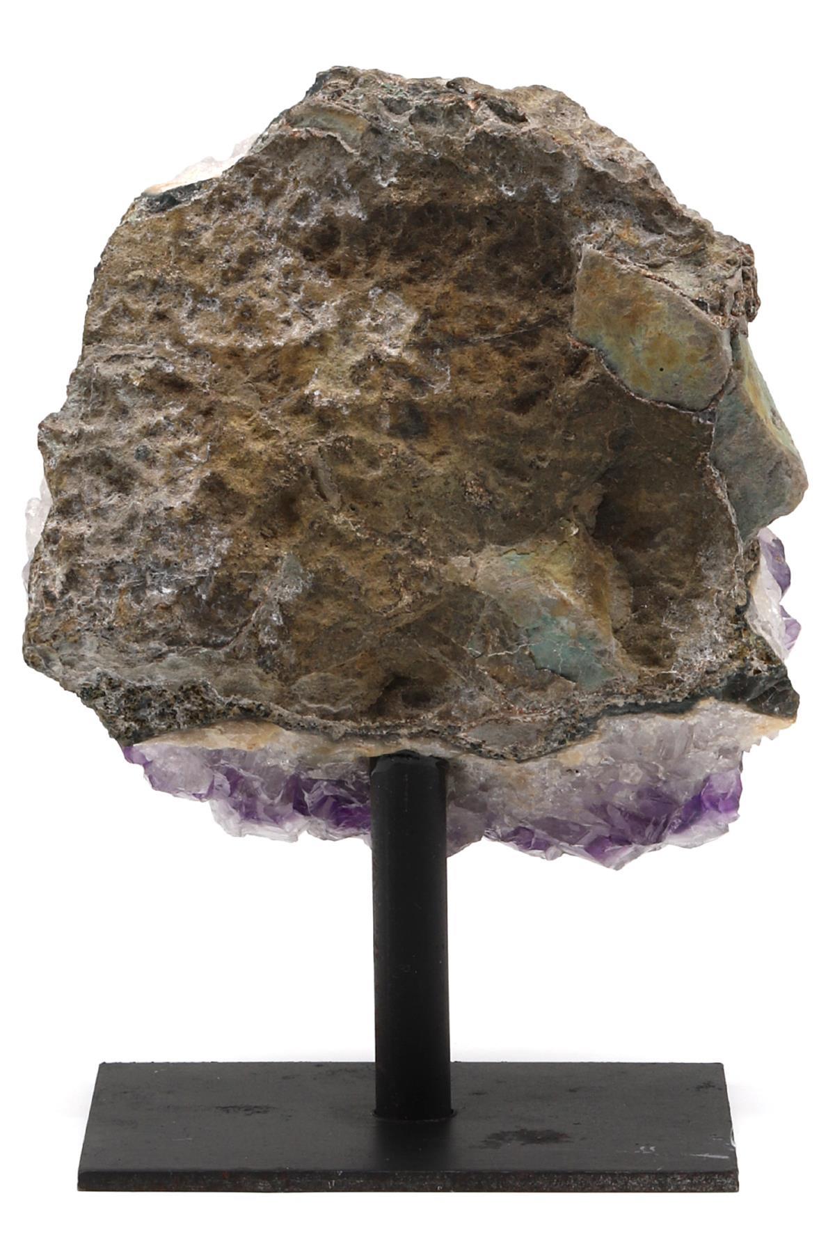 Ametist Doğal Taş Standlı Ham Parça - 824 Gr.