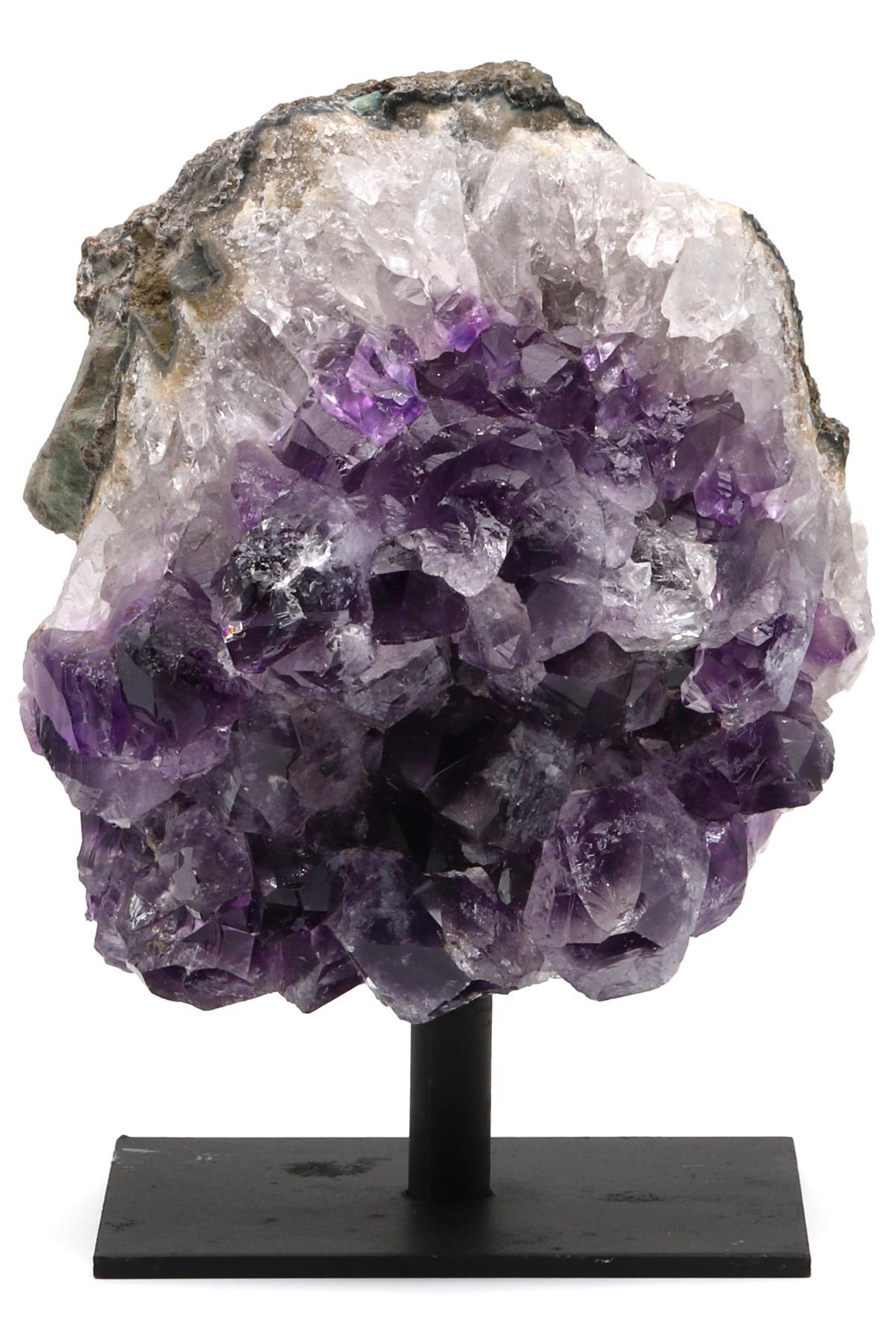 Ametist Doğal Taş Standlı Ham Parça - 824 Gr.