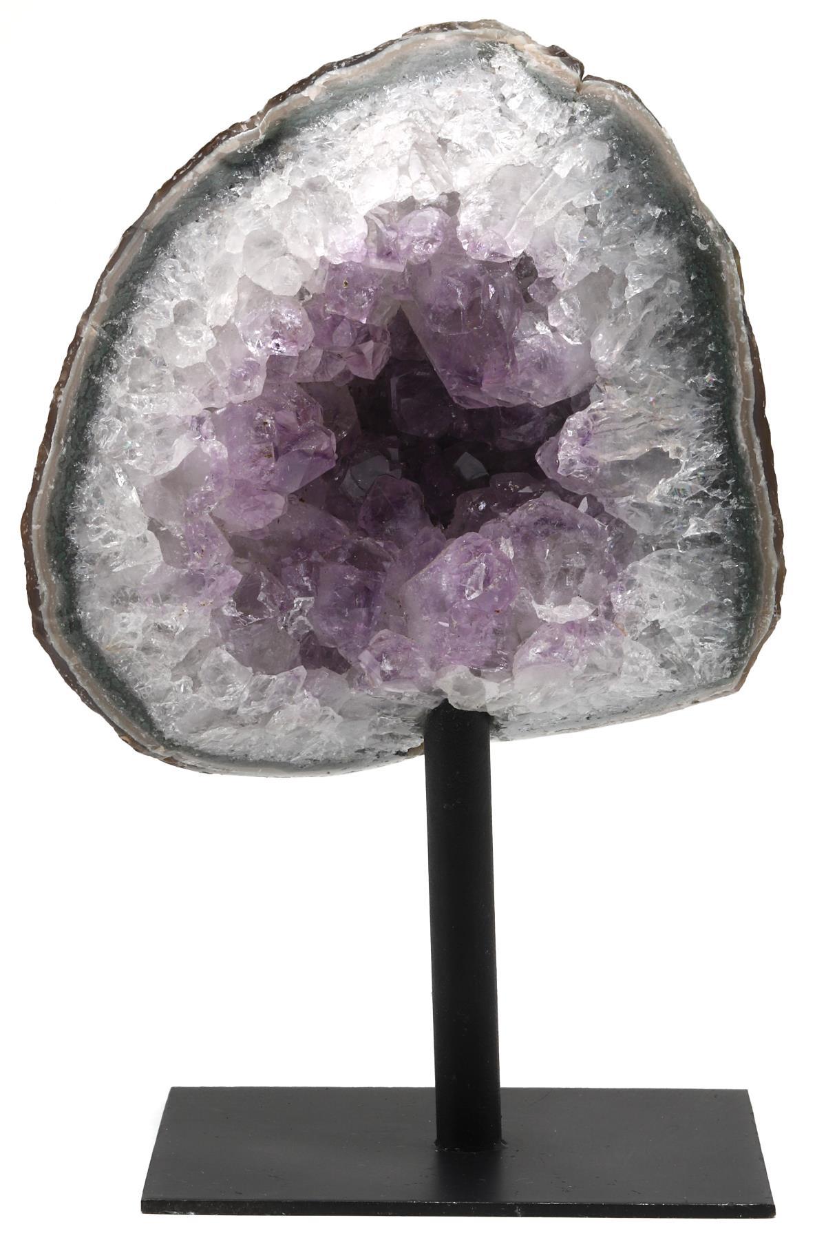 Ametist Doğal Taş Standlı Ham Parça - 835 Gr.