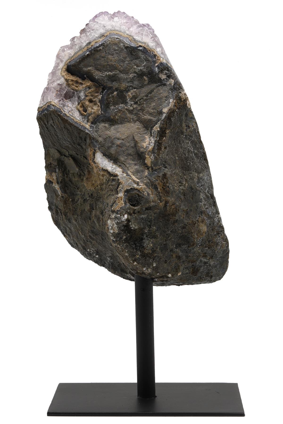 Ametist Doğal Taş Standlı Ham Parça