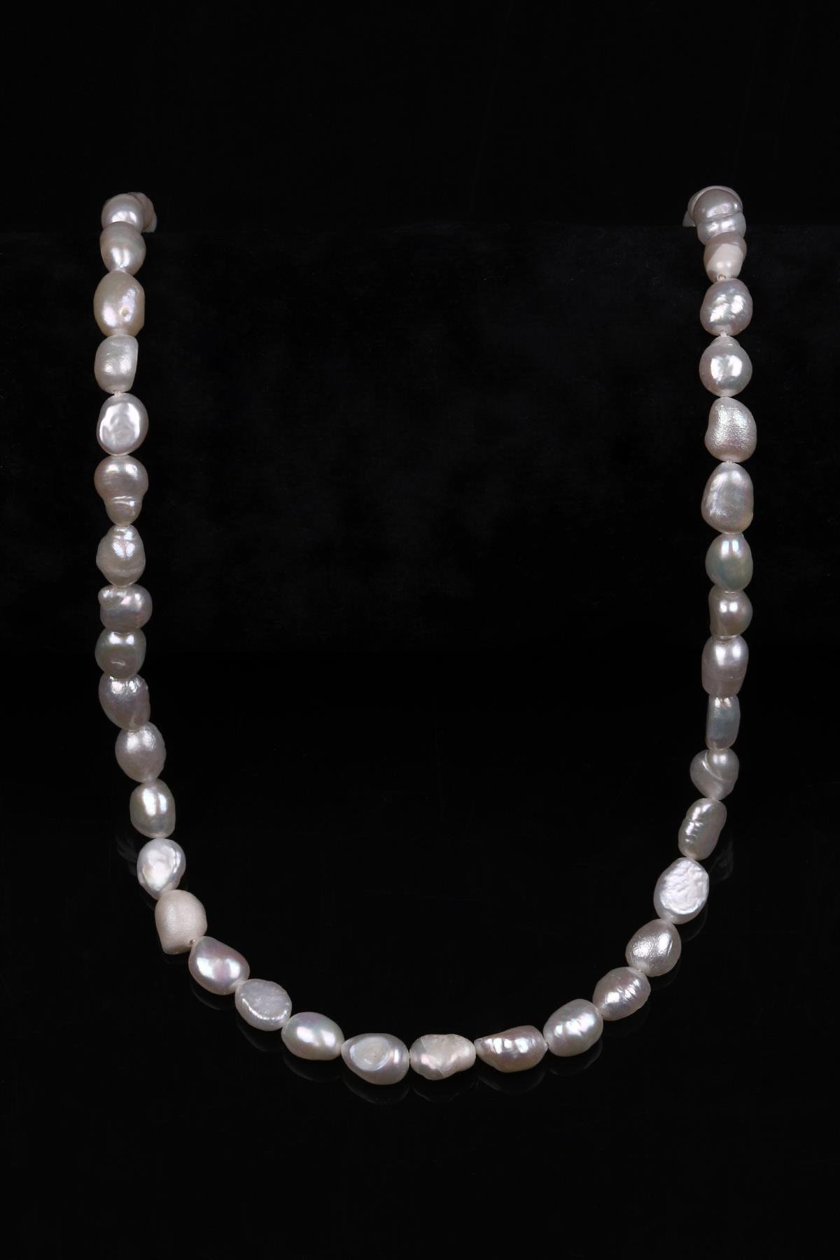 Amorf İnci Doğal Taş Dizi 6 x 7 mm Şekilsiz Kesim