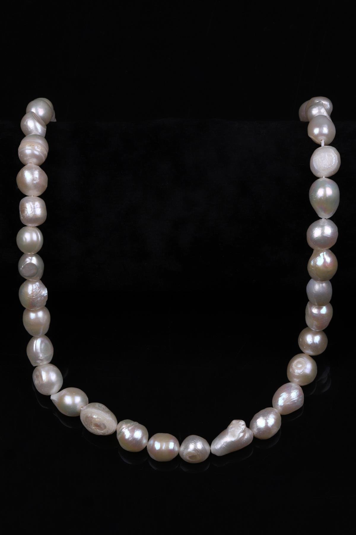 Amorf İnci Doğal Taş Dizi 9 x 10 mm Şekilsiz Kesim