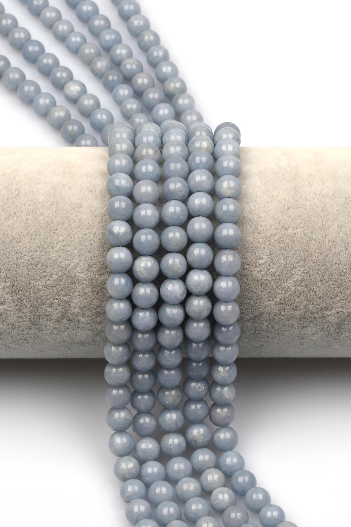 Anjelit Doğal Taş Dizi 6 mm Küre Kesim