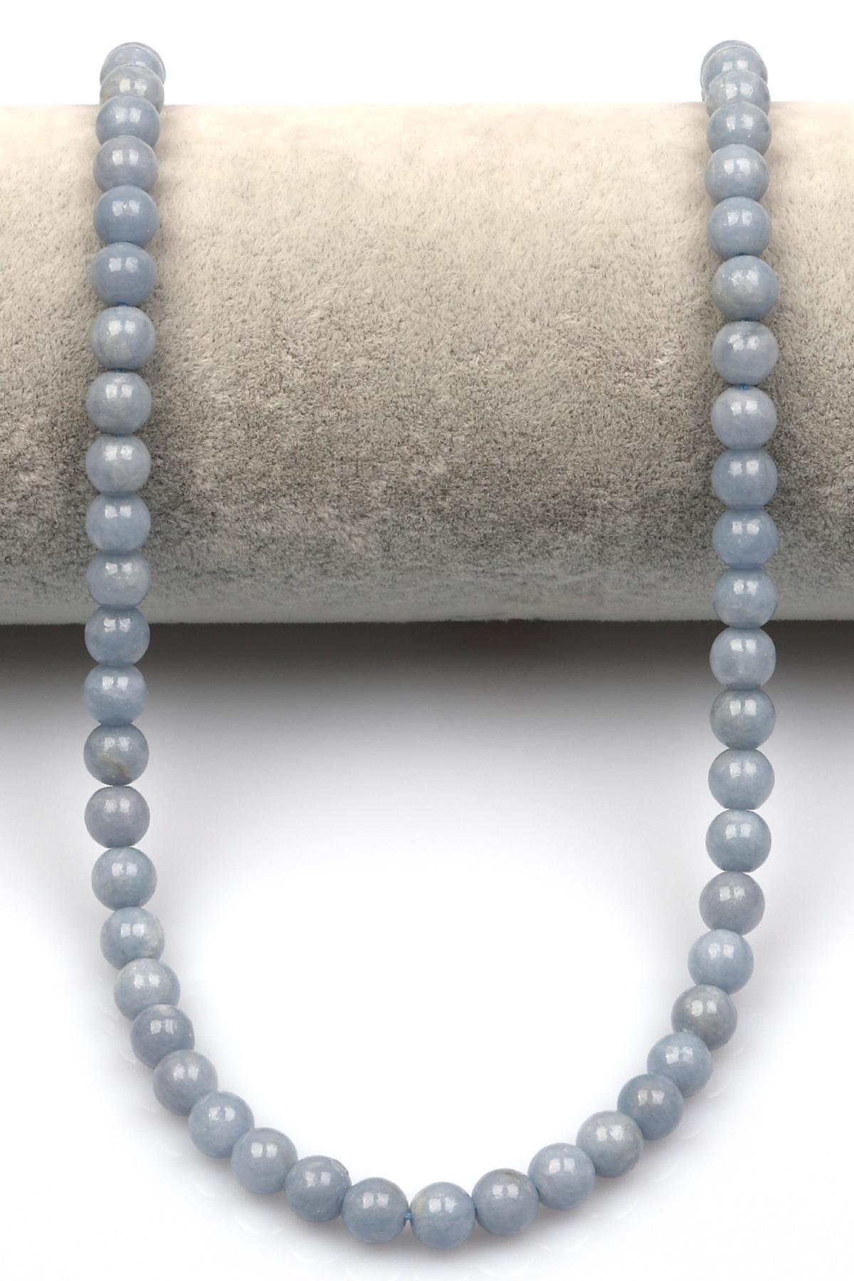 Anjelit Doğal Taş Dizi 6 mm Küre Kesim