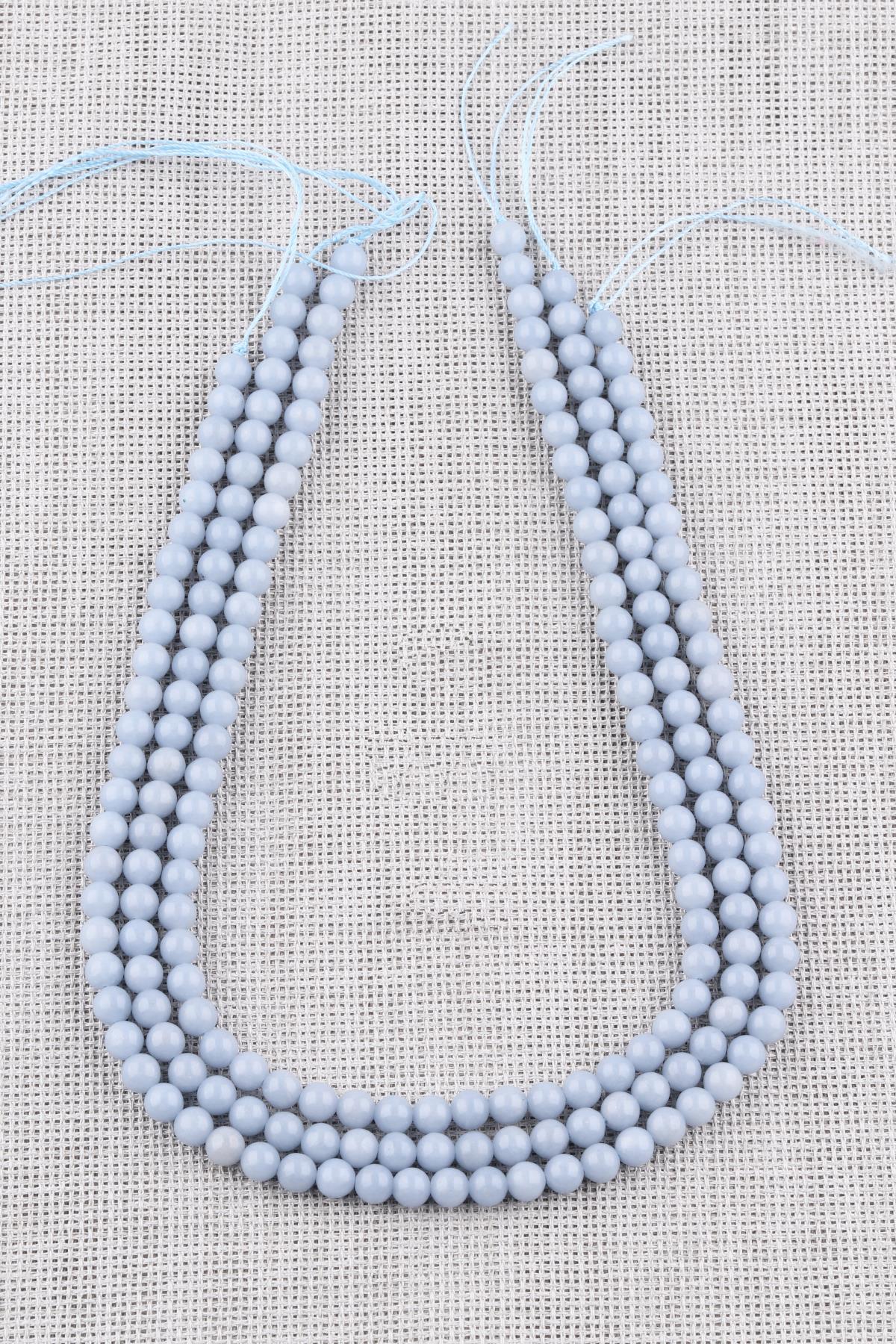 Anjelit Doğal Taş Dizi 6 mm Küre Kesim