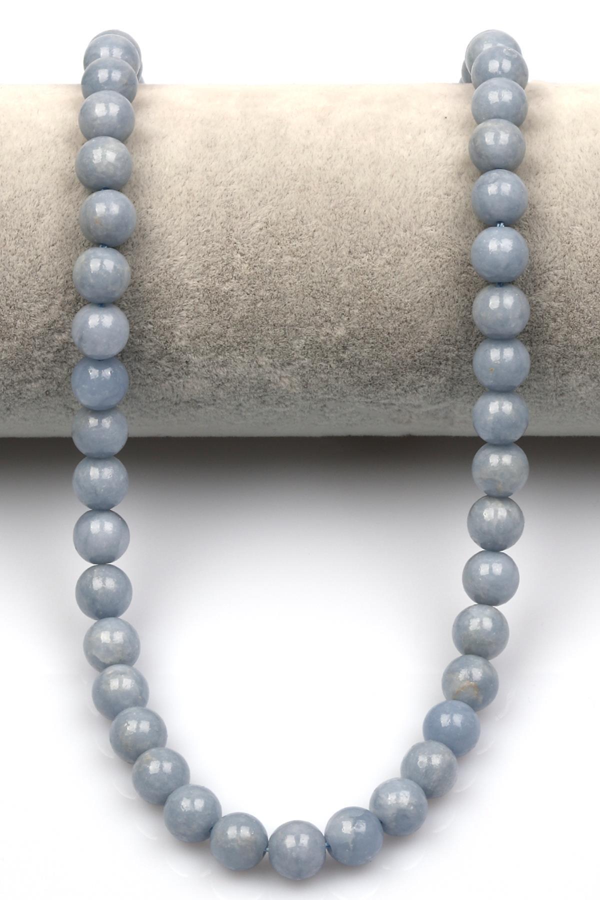 Anjelit Doğal Taş Dizi 8 mm Küre Kesim