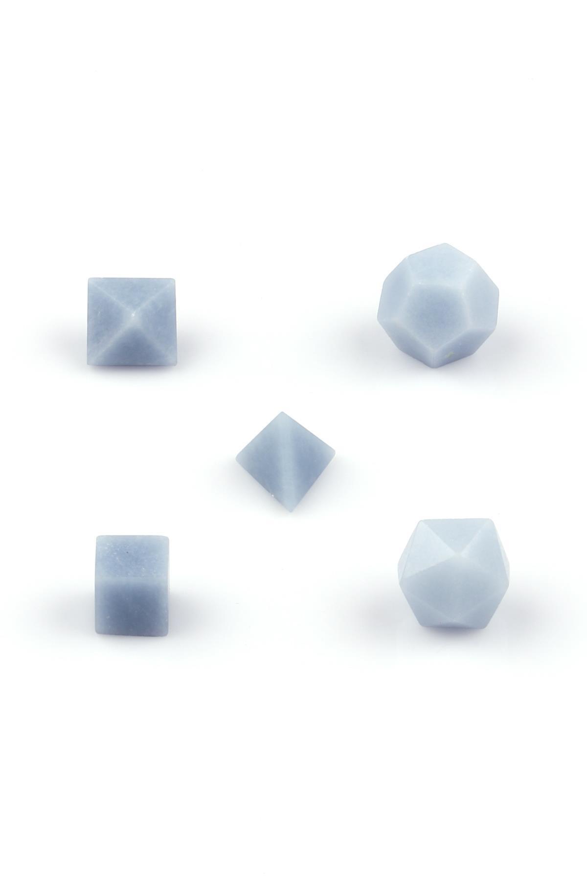 Anjelit Doğal Taş Platonik Set