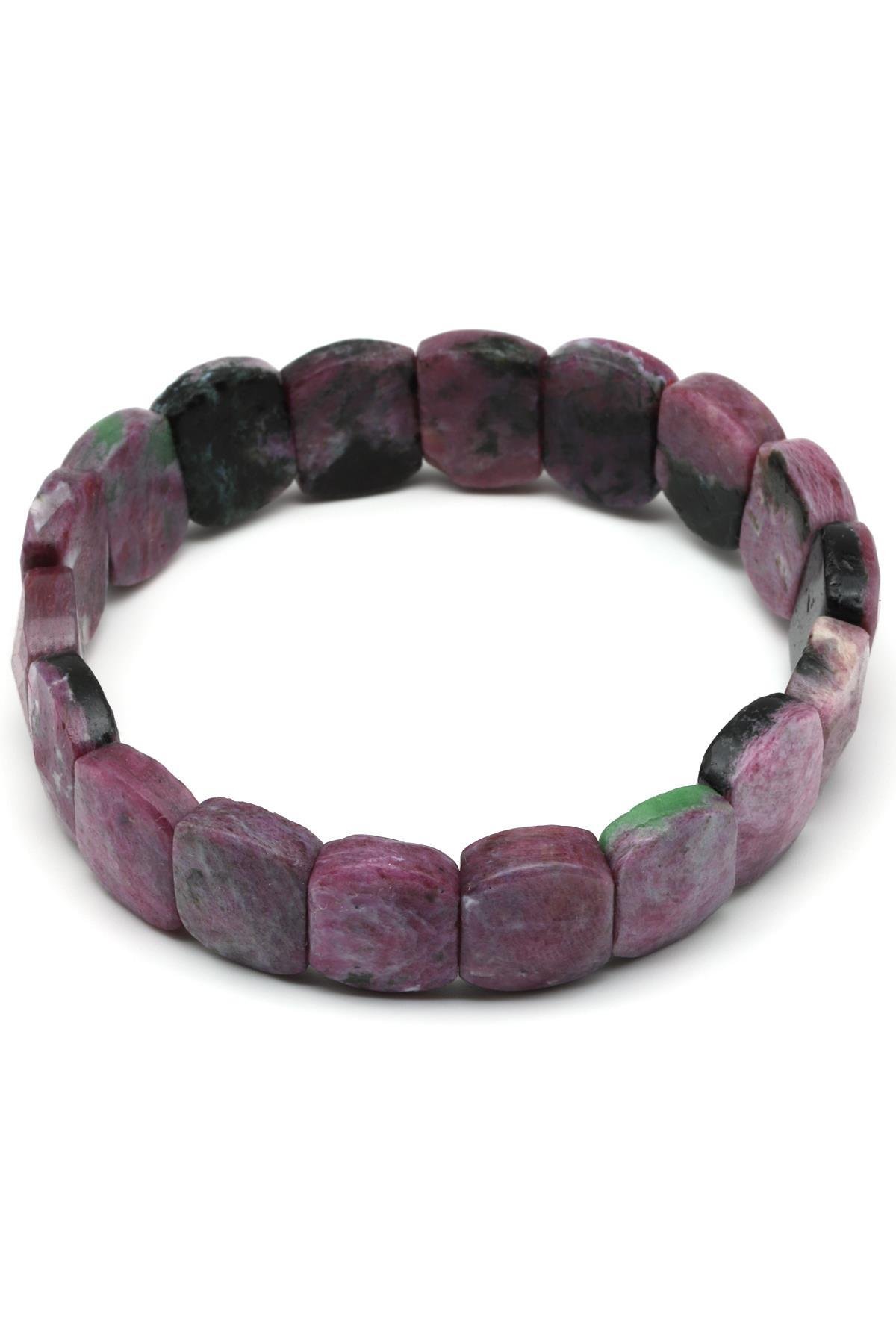 Anyolit Doğal Taş Bileklik 11 x 14 mm Özel Kesim