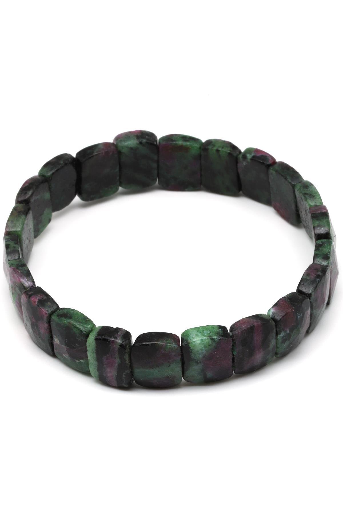 Anyolit Doğal Taş Bileklik 9 x 12 mm Özel Kesim