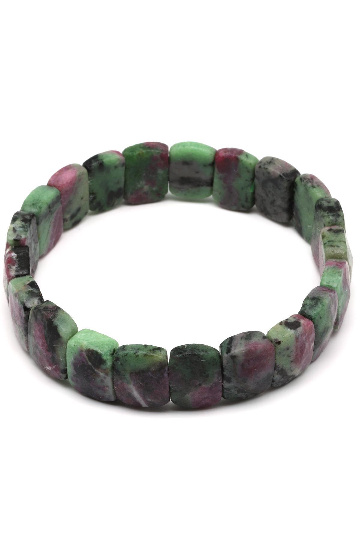 Anyolit Doğal Taş Bileklik 9 x 13 mm Özel Kesim