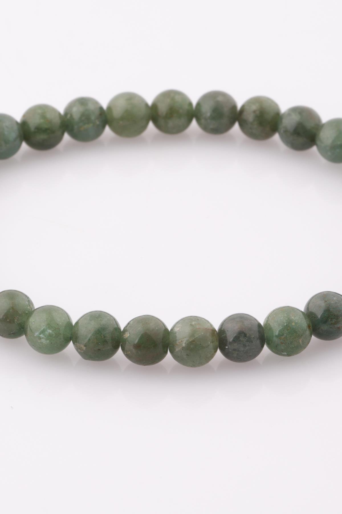 Apatit ( AA Kalite ) Doğal Taş Bileklik 6 mm Küre Kesim