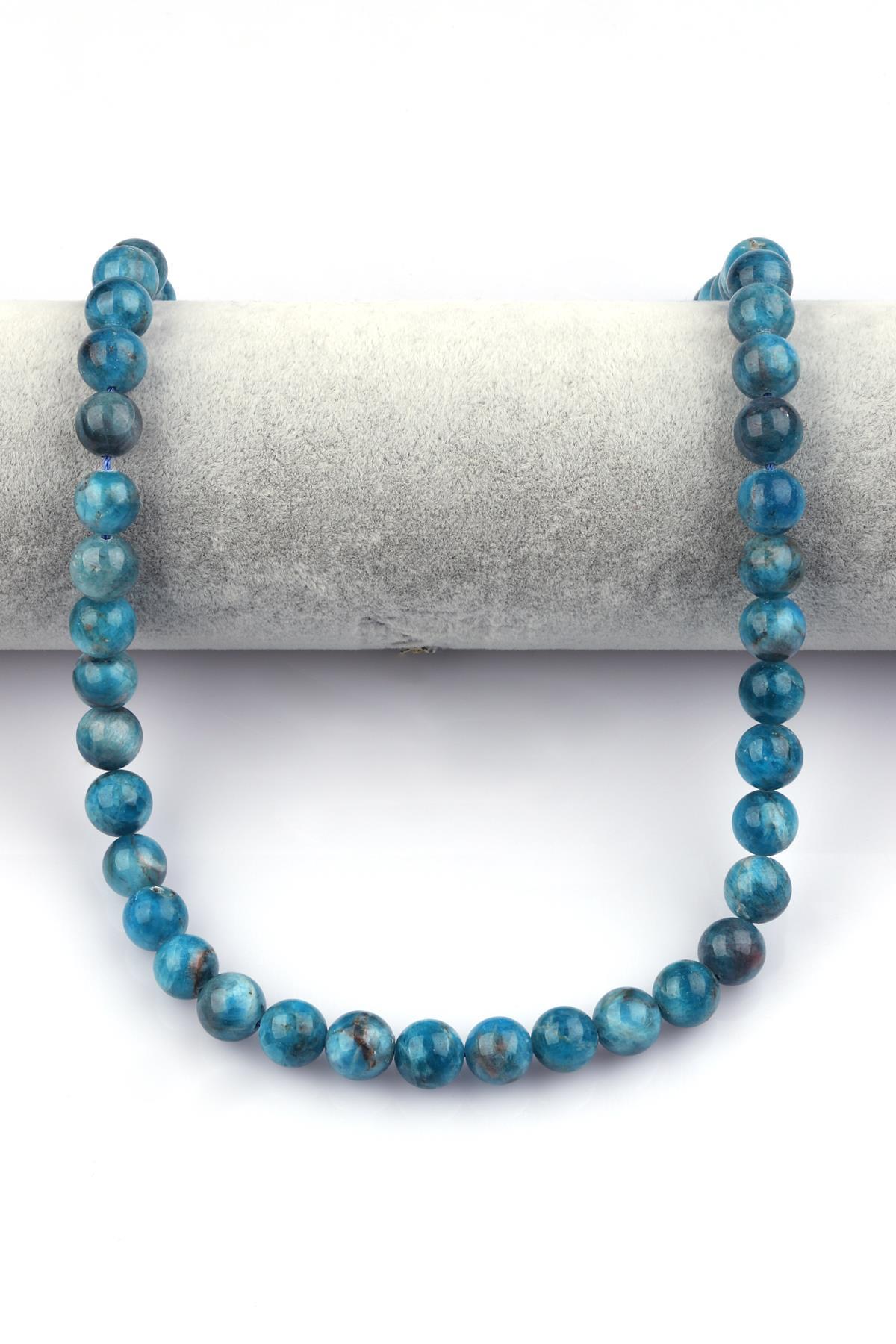 Apatit Doğal Taş Dizi 10 mm Küre Kesim