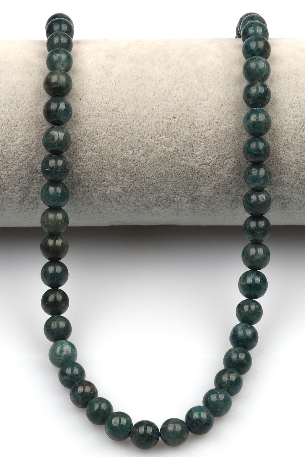 Apatit Doğal Taş Dizi 8 mm Küre Kesim