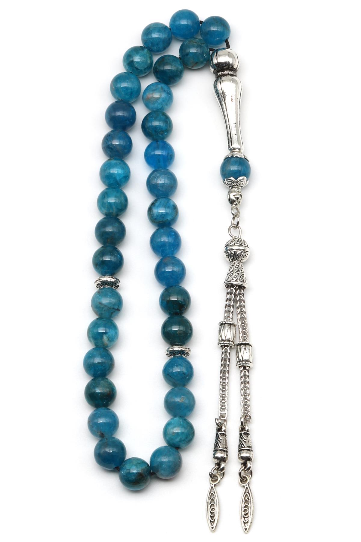 Apatit Doğal Taş Tesbih 8 mm Küre Kesim