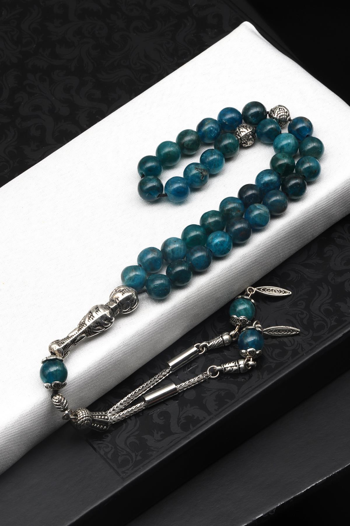 Apatit Doğal Taş Tesbih 8 mm Küre Kesim