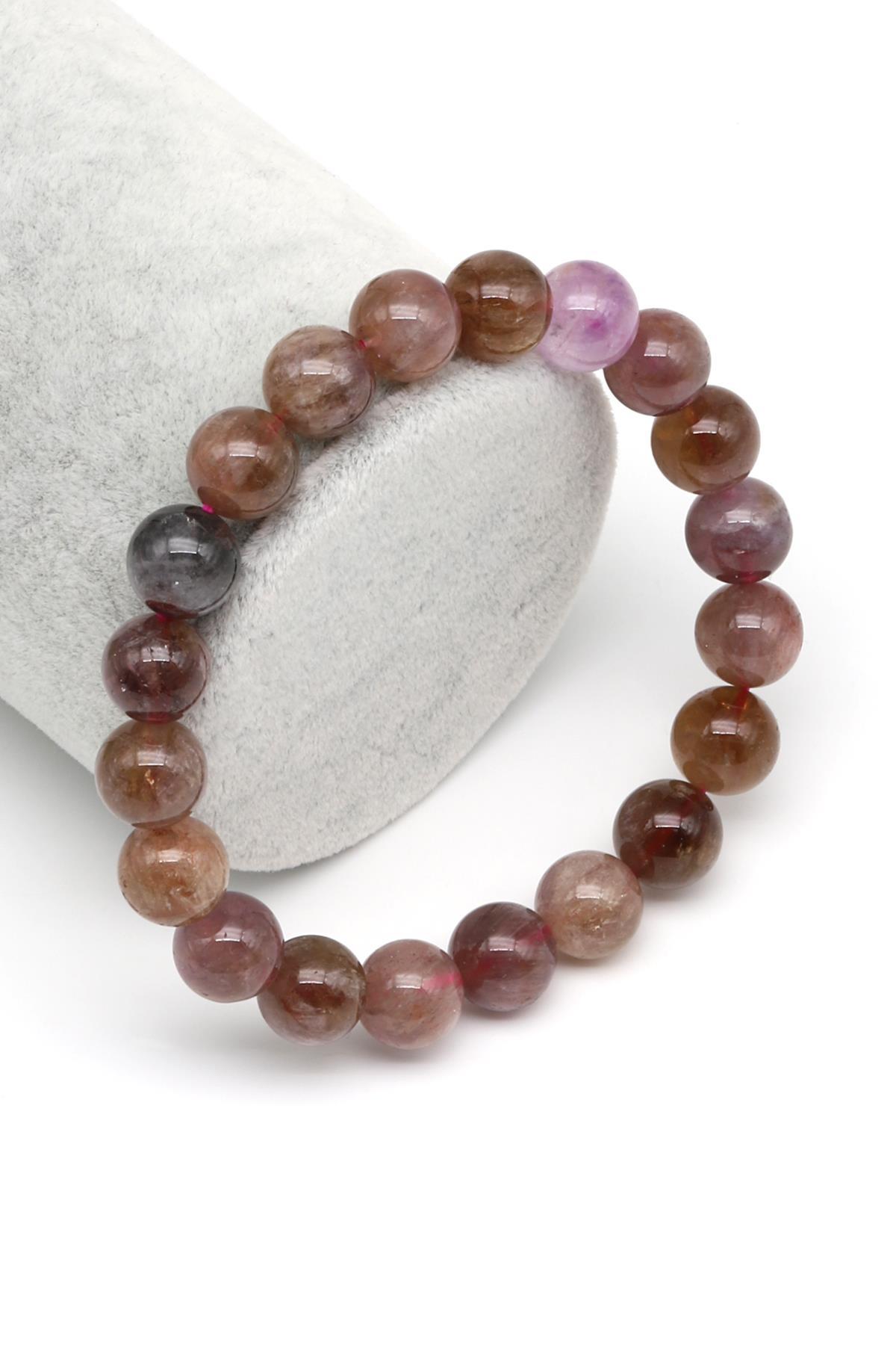 Aurelite Doğal Taş Bileklik 9 mm Küre Kesim