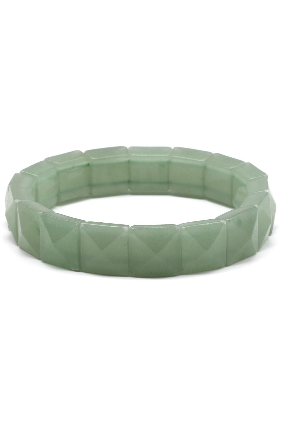 Aventurin Doğal Taş Bileklik 12 x 12 mm Özel Kesim