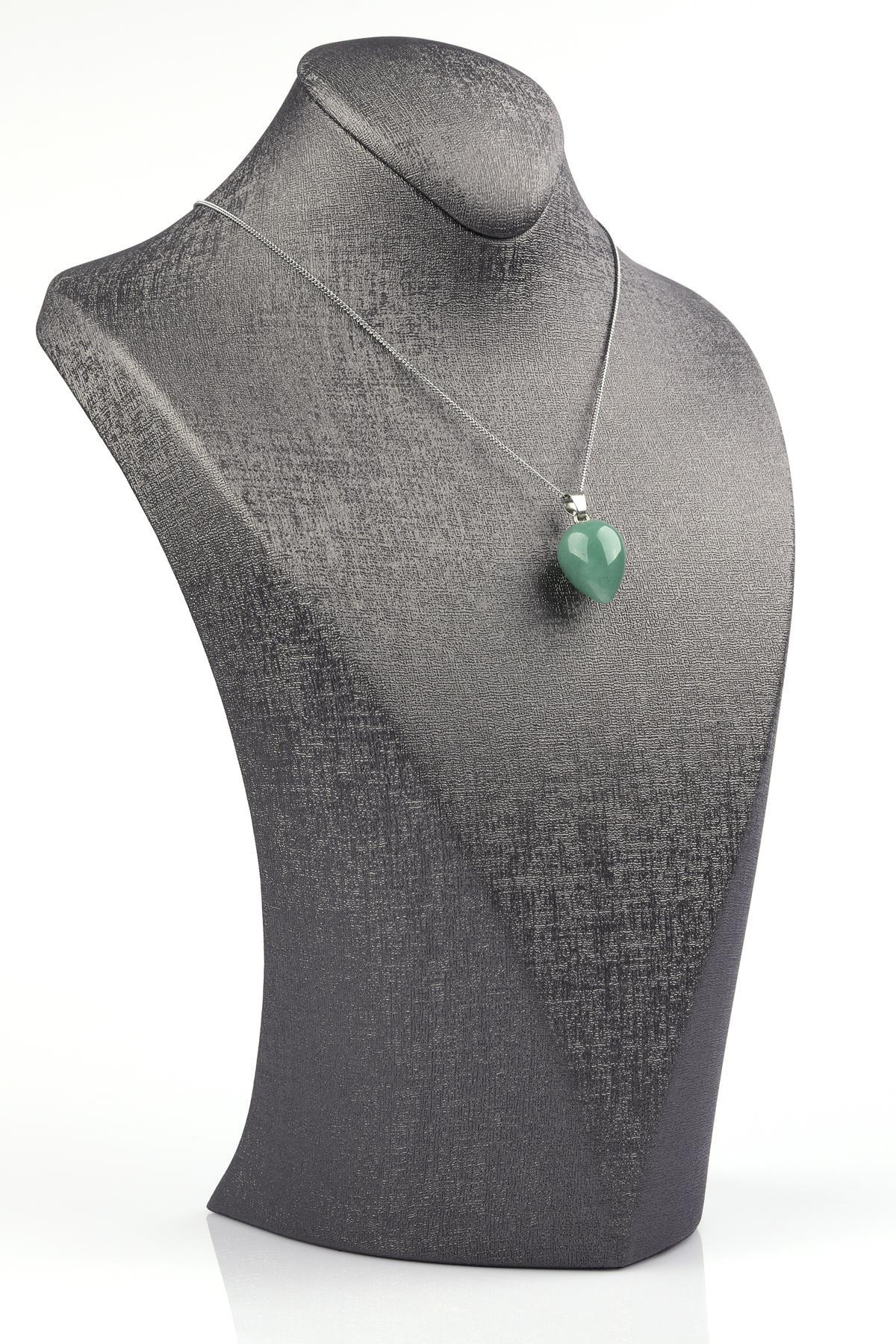 Aventurin Doğal Taş Damla Model Kolye