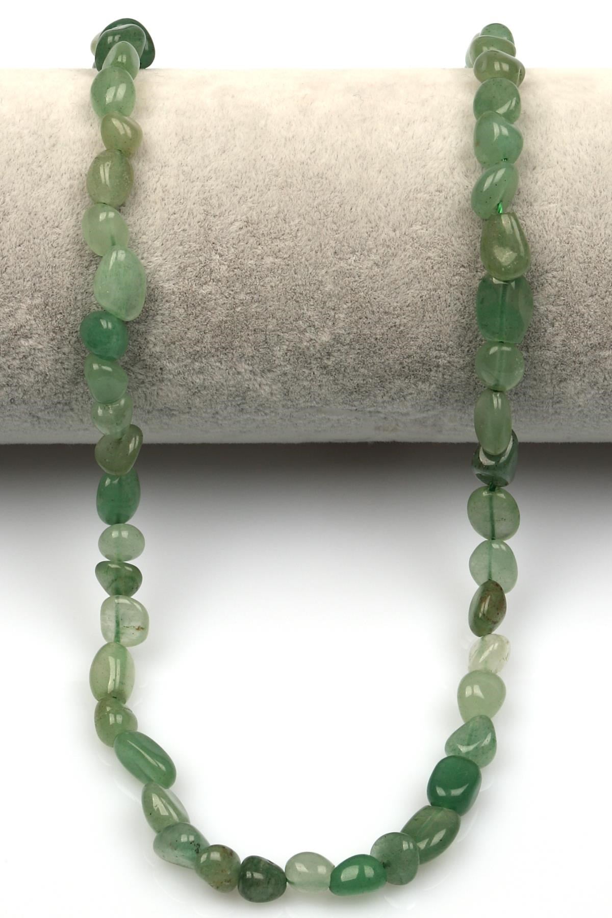 Aventurin Doğal Taş Dizi 6 x 8 mm Mercimek Kesim