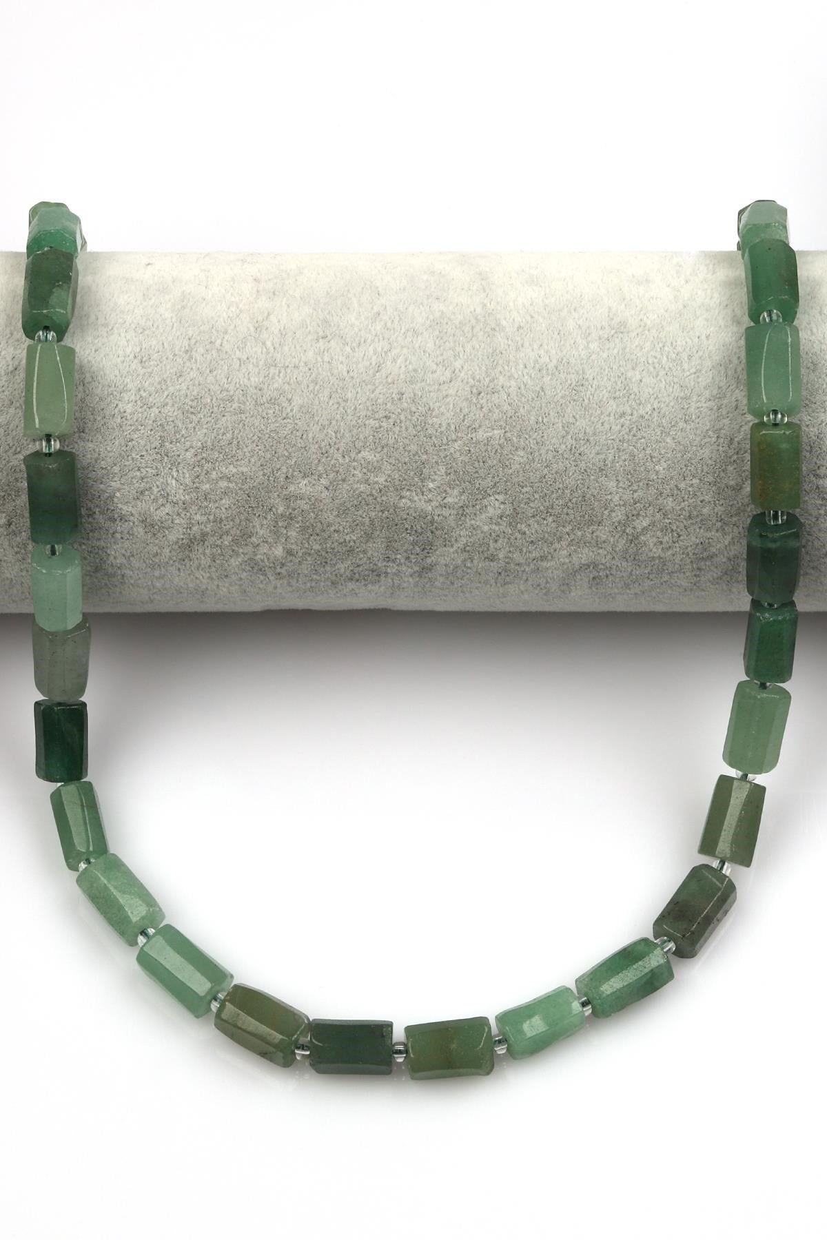 Aventurin Doğal Taş Dizi 7 x 12 mm Boru Kesim