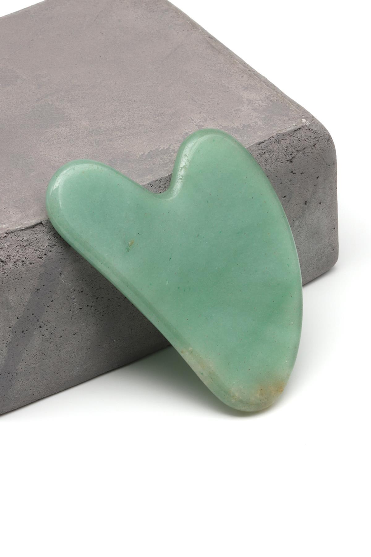 Aventurin Doğal Taş Gua Sha Yüz Masaj Taşı