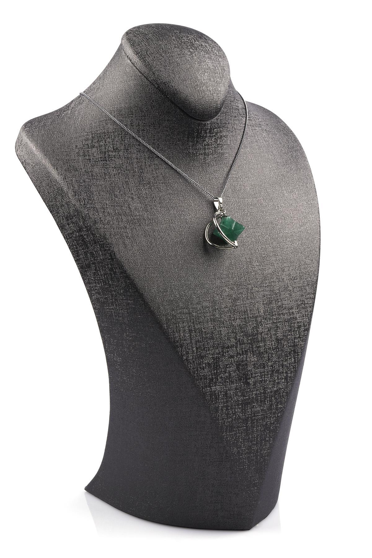 Aventurin Doğal Taş Merkaba Kolye 