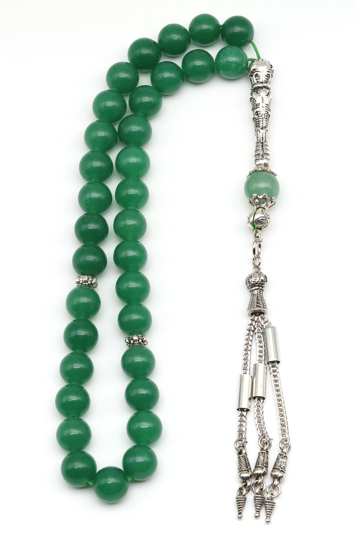 Aventurin Doğal Taş Tesbih 10 mm Küre Kesim