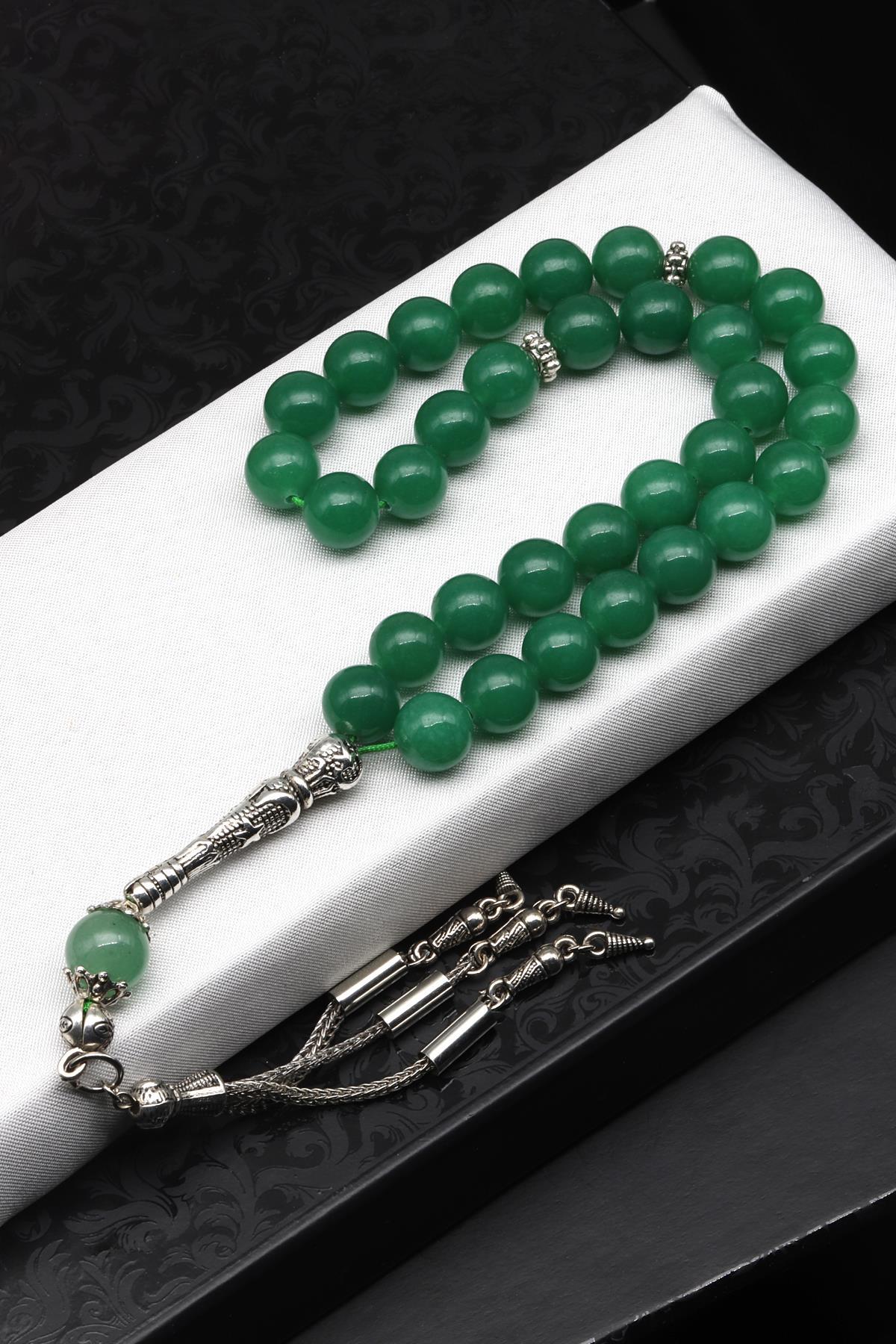 Aventurin Doğal Taş Tesbih 10 mm Küre Kesim