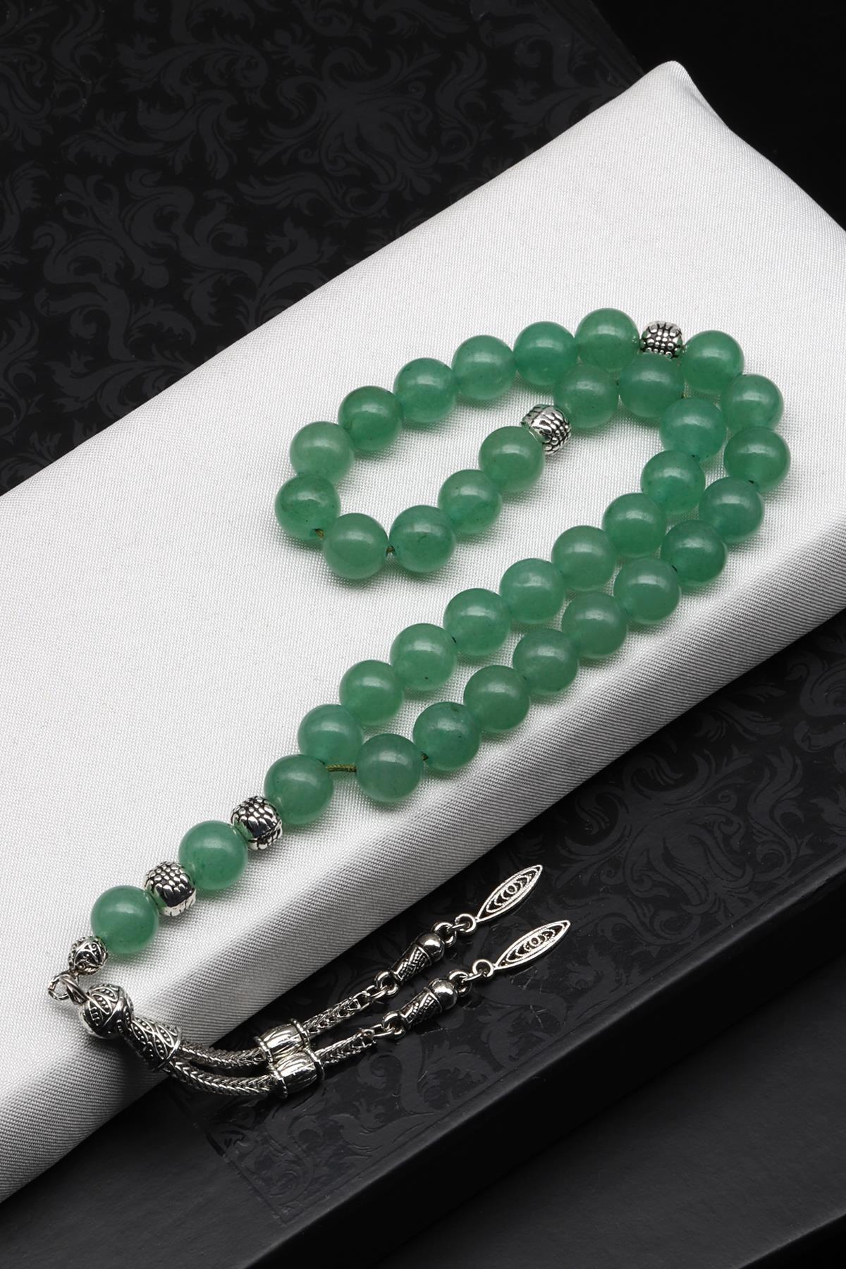 Aventurin Doğal Taş Tesbih 8 mm Küre Kesim