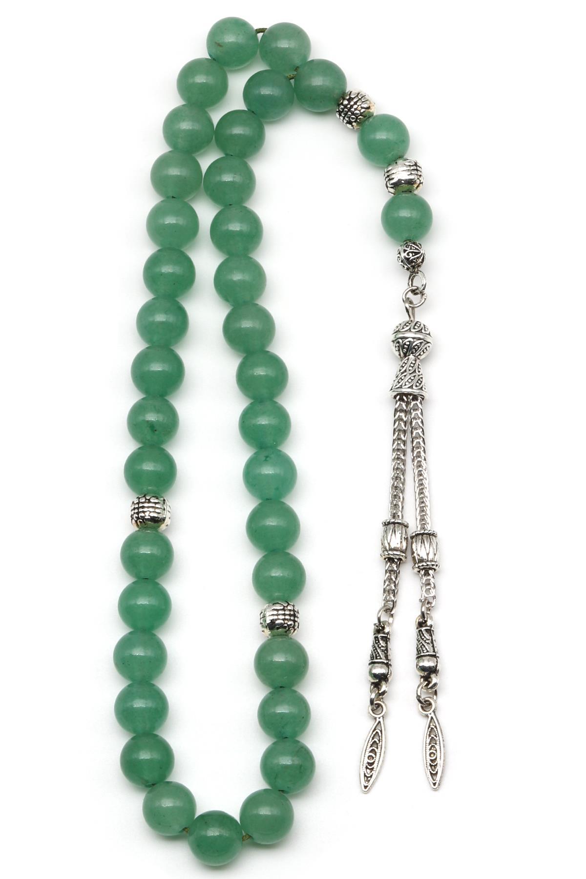 Aventurin Doğal Taş Tesbih 8 mm Küre Kesim