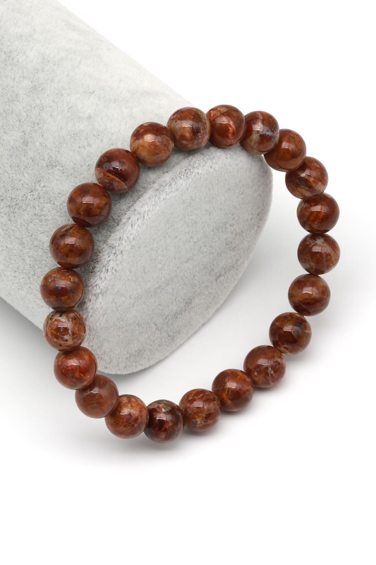 Avustralya Opal Doğal Taş Bileklik 8 mm Küre Kesim