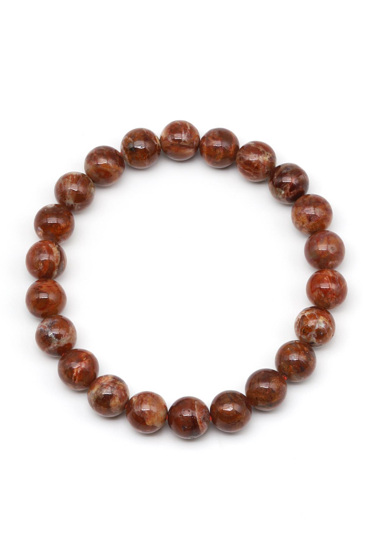 Avustralya Opal Doğal Taş Bileklik 8 mm Küre Kesim