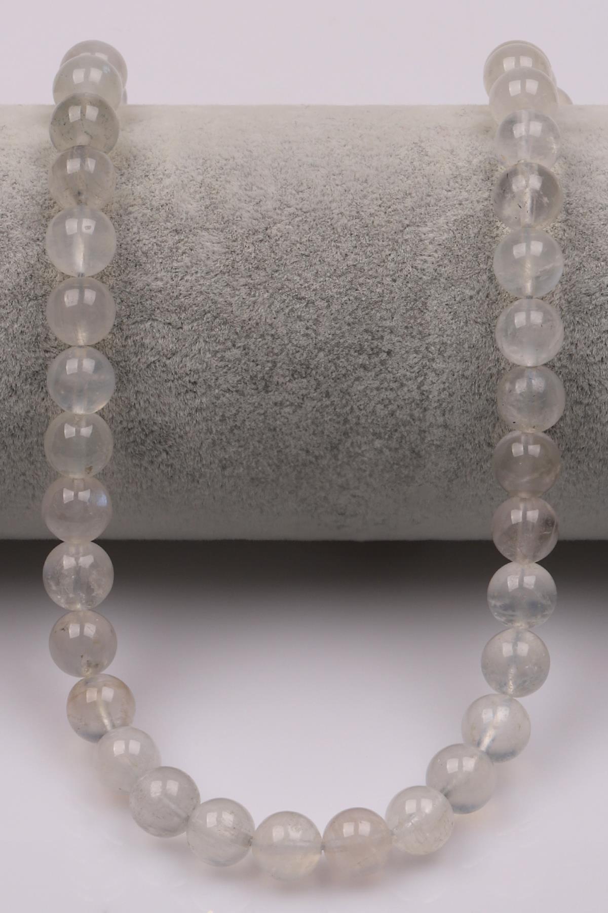 Ay Taşı (AA Kalite) Doğaltaş Dizi 8 mm Küre Kesim