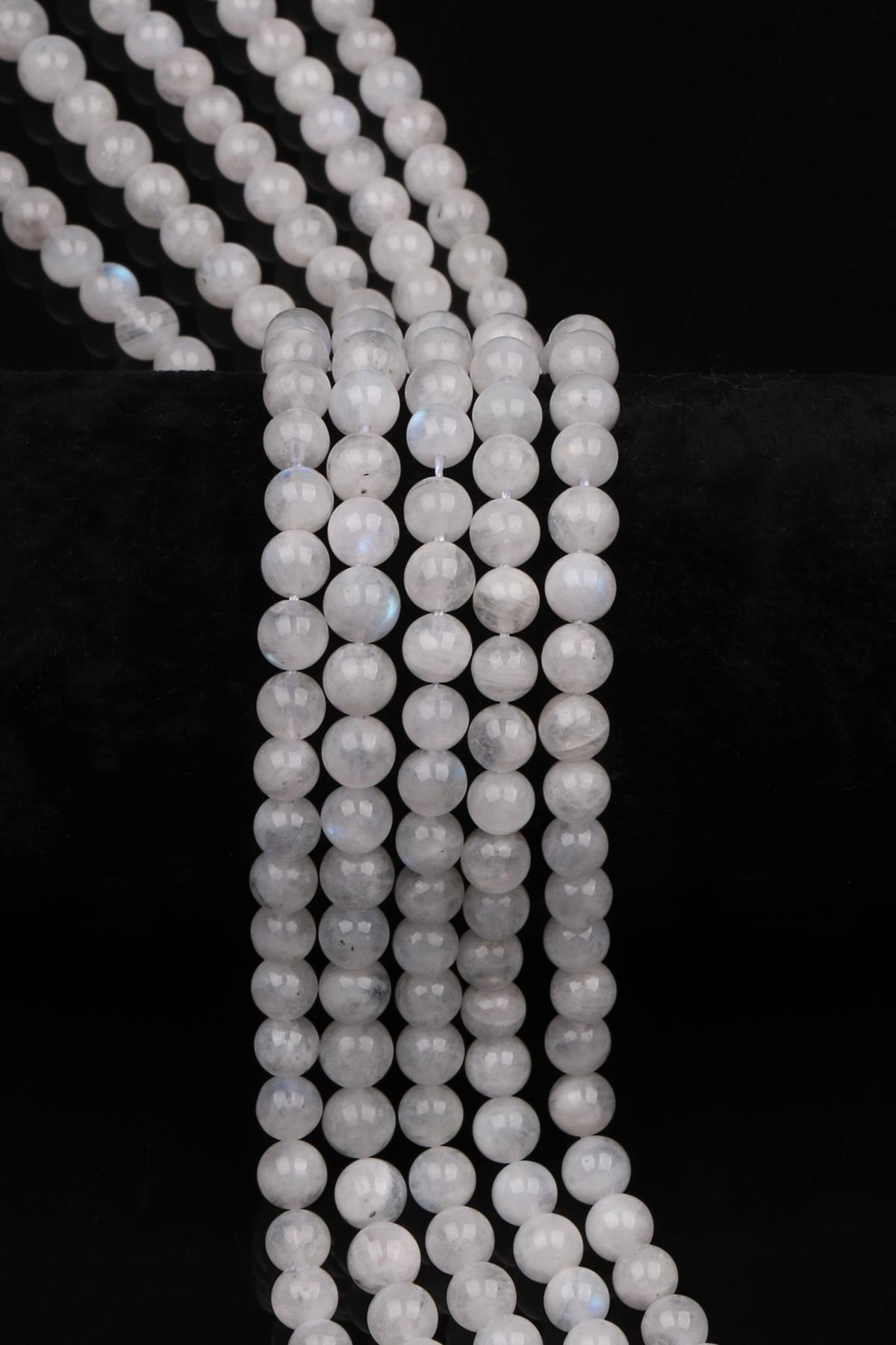 Ay Taşı ( AB Kalite ) Doğal Taş Dizi 6 mm Küre Kesim