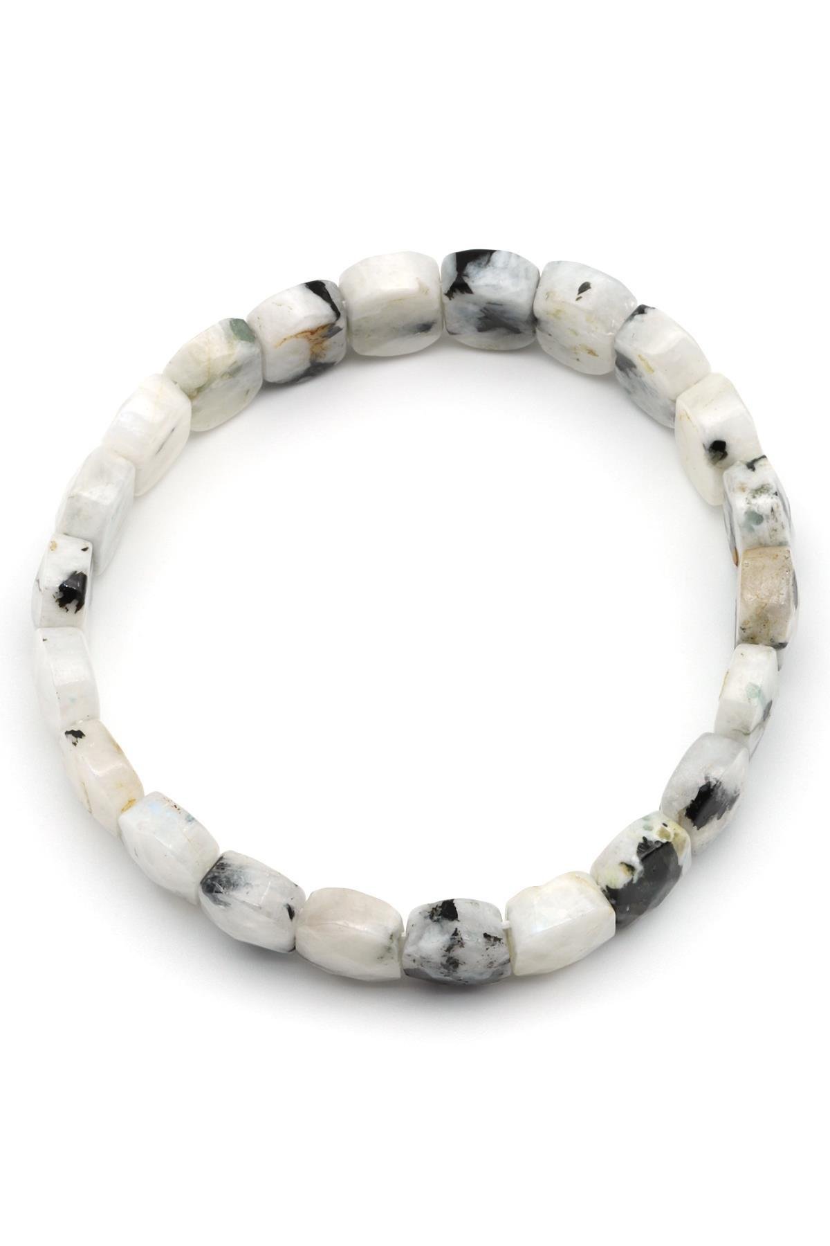 Ay Taşı Doğal Taş Bileklik 9 x 14 mm Özel Kesim