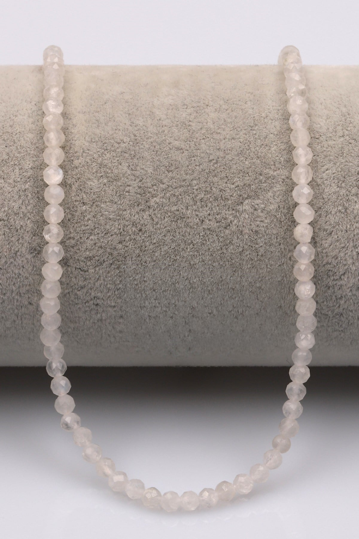 Ay Taşı Doğal Taş Dizi 3 mm Fasetli Küre Kesim - DZ-1303