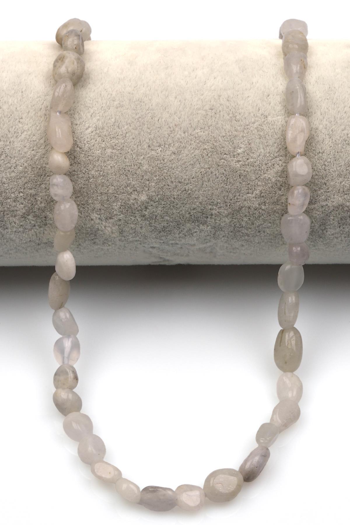 Ay Taşı Doğal Taş Dizi 5 x 8 mm Mercimek Kesim