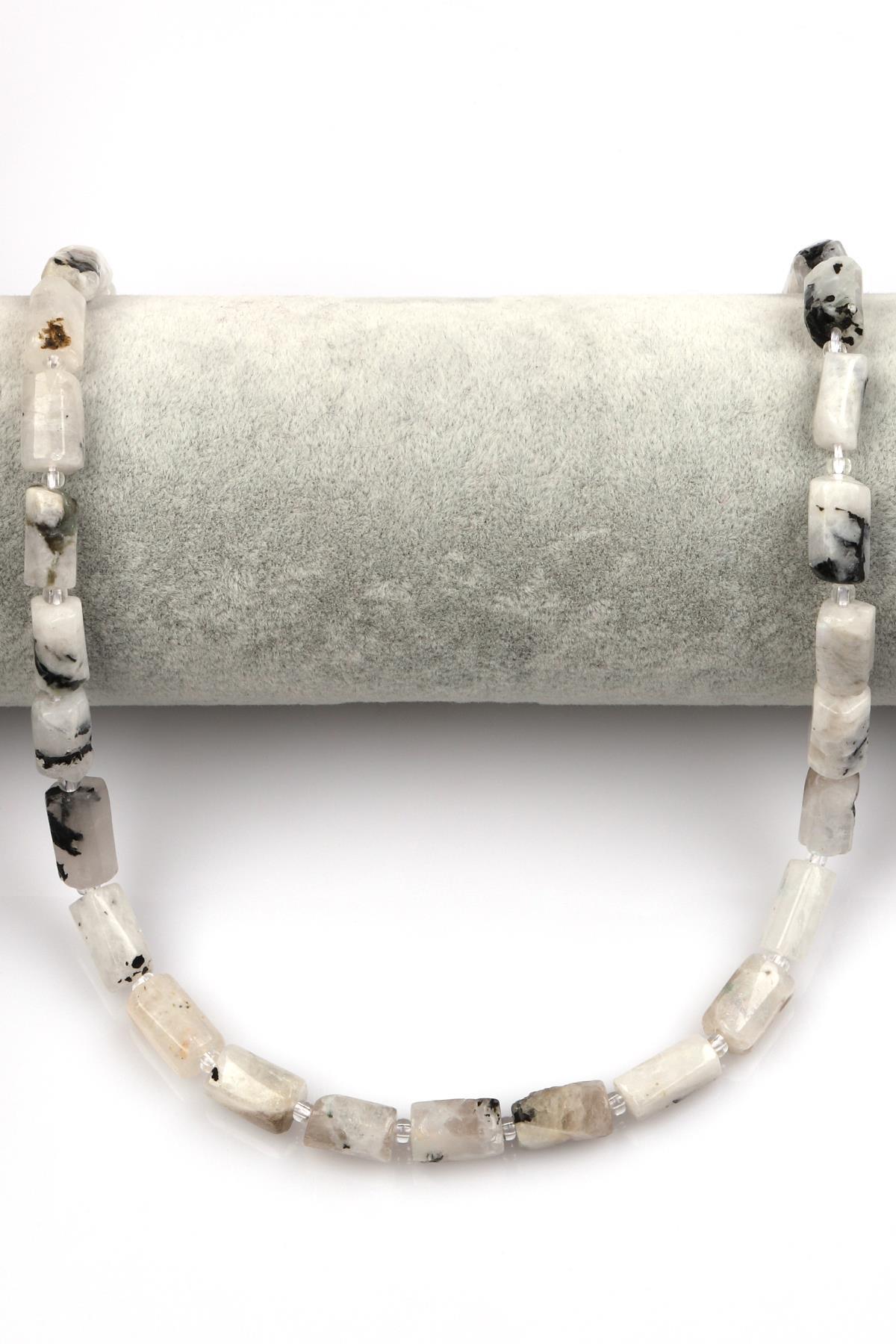 Ay Taşı Doğal Taş Dizi 7 x 12 mm Boru Kesim