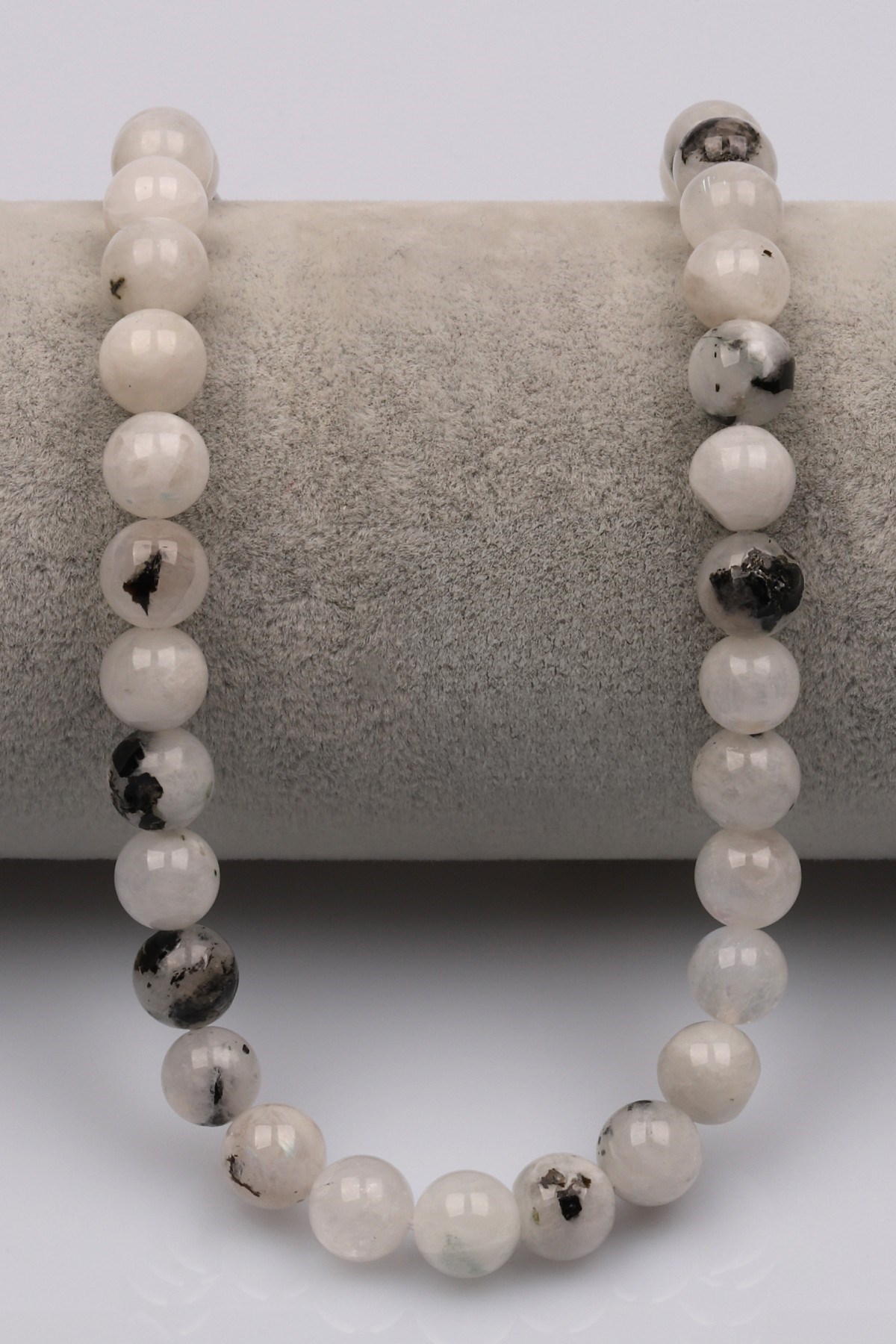Ay Taşı Doğal Taş Dizi 8 mm Küre Kesim - DZ-1372
