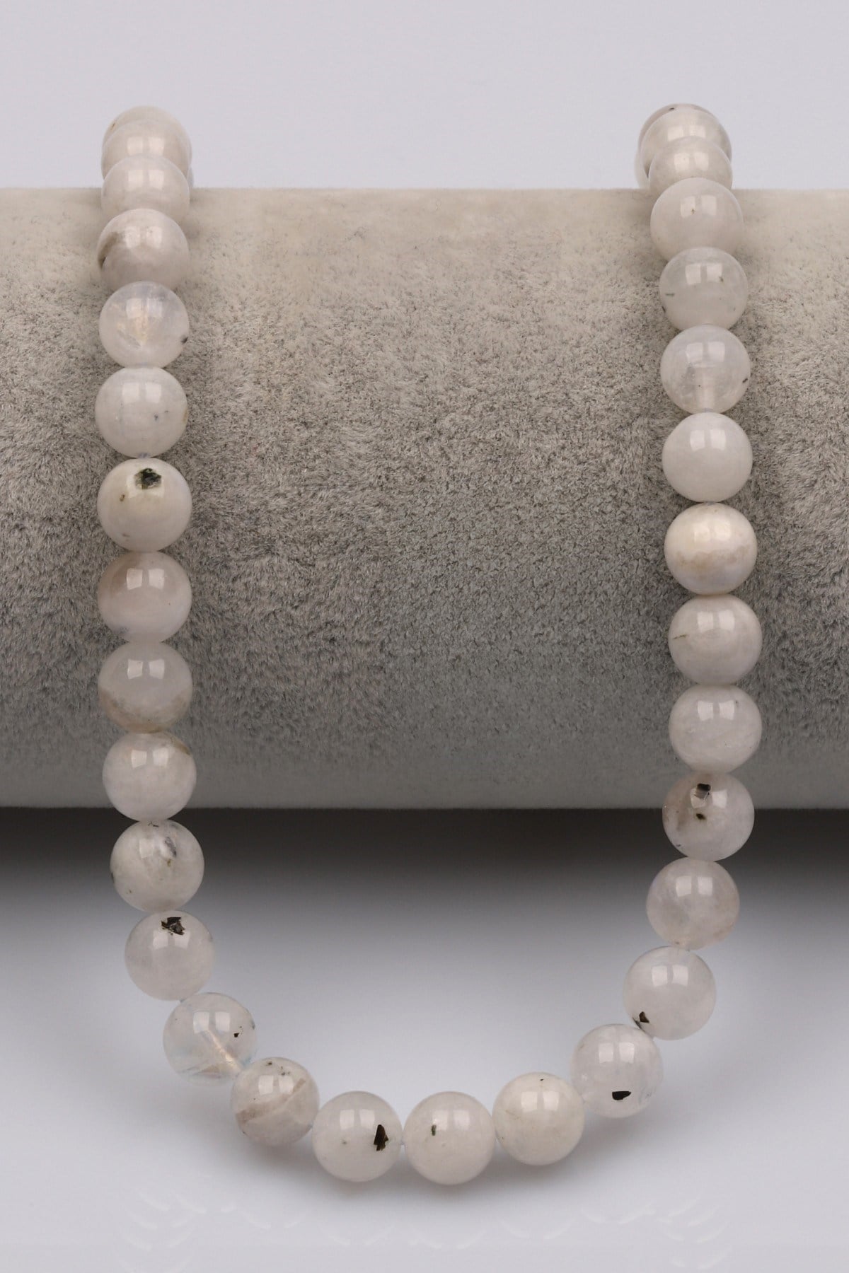 Ay Taşı Doğal Taş Dizi 8 mm Küre Kesim - DZ-1371