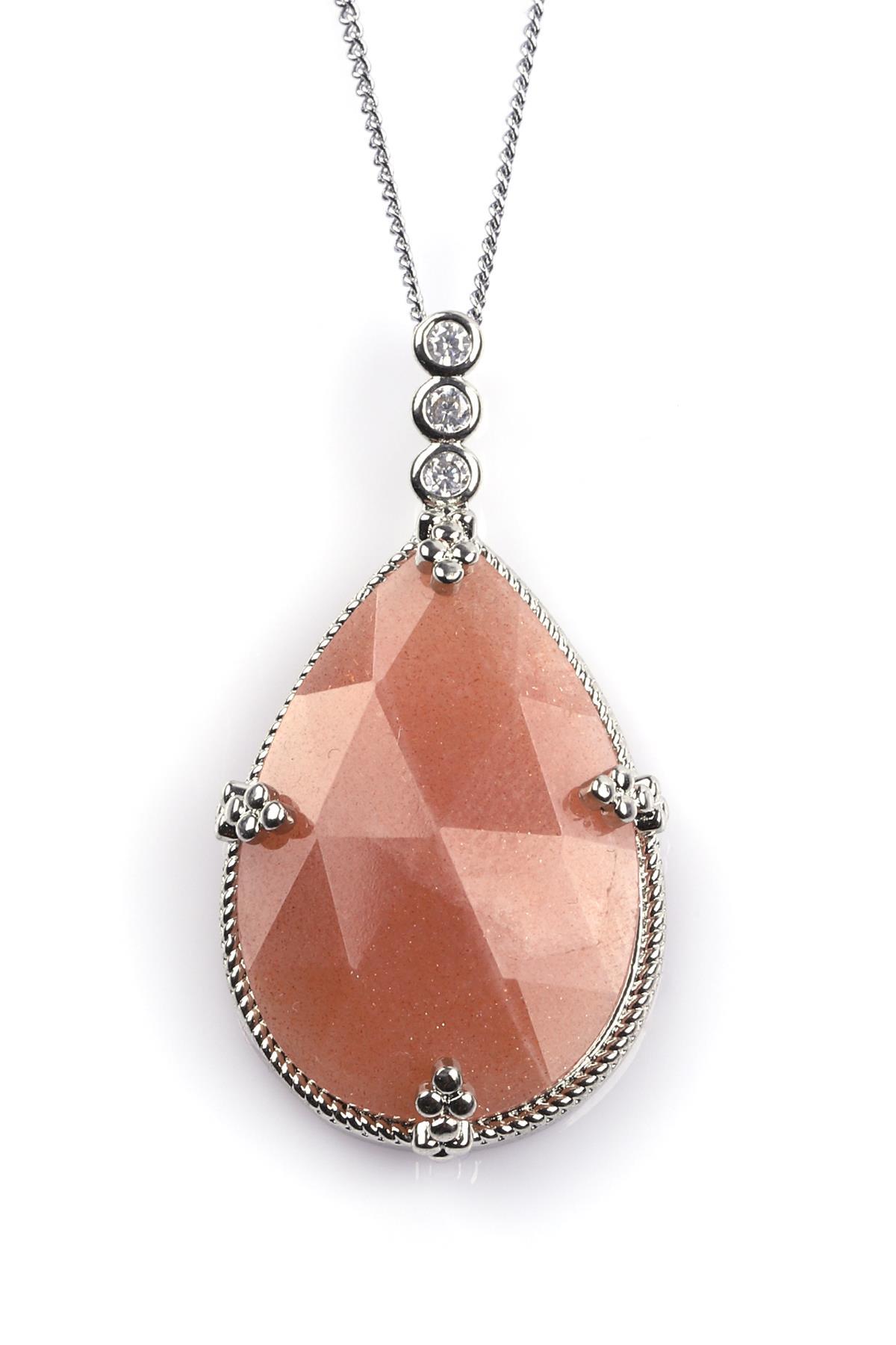 Ay Taşı Doğal Taş Kolye 