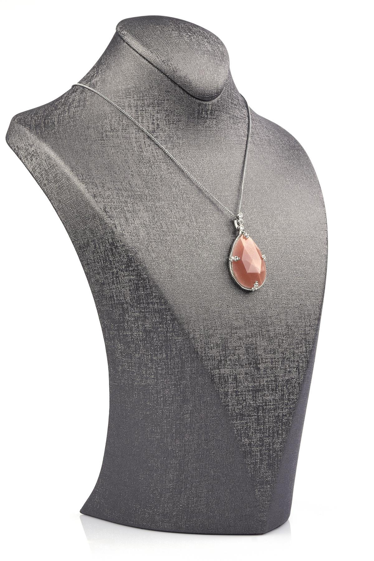 Ay Taşı Doğal Taş Kolye 