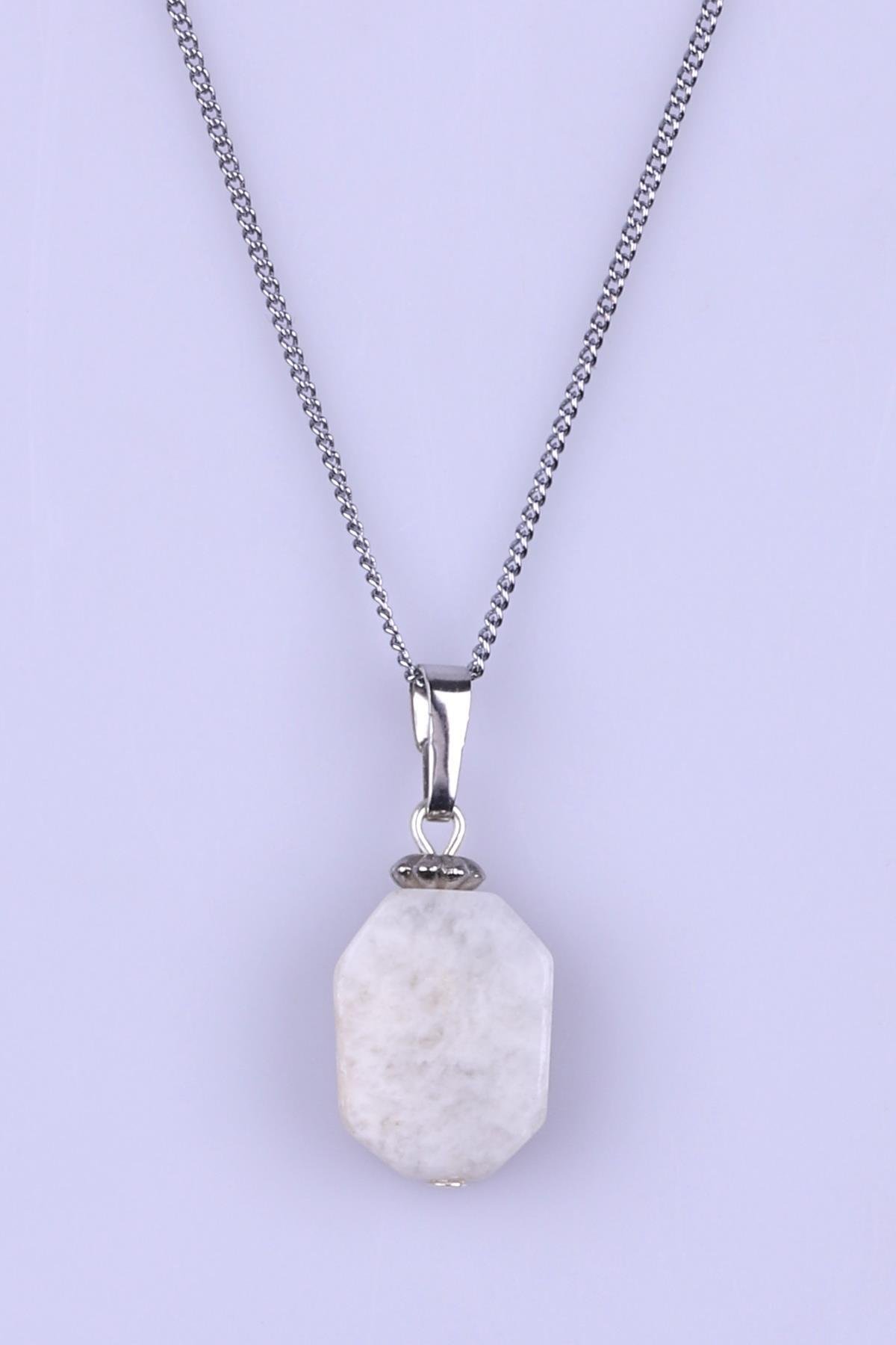 Ay Taşı Doğal Taş Kolye