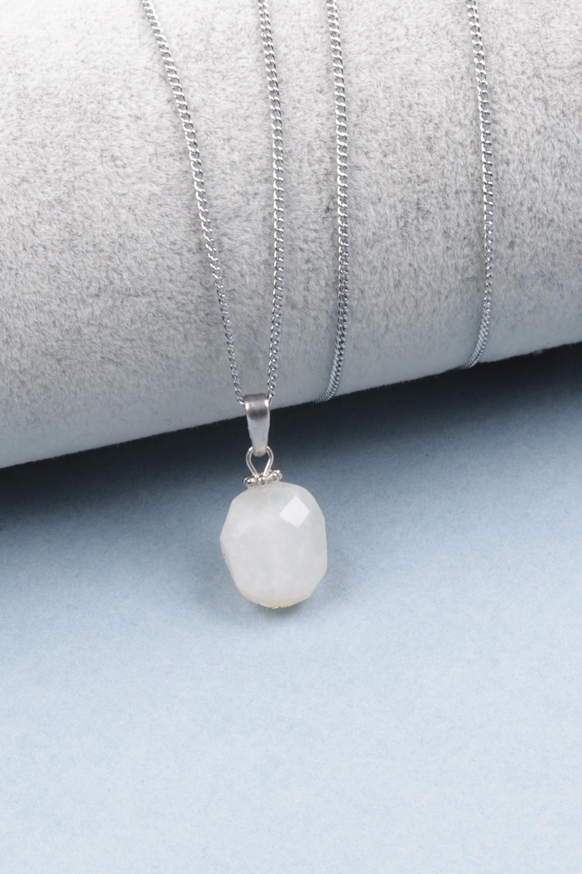 Ay Taşı Doğal Taş Kolye