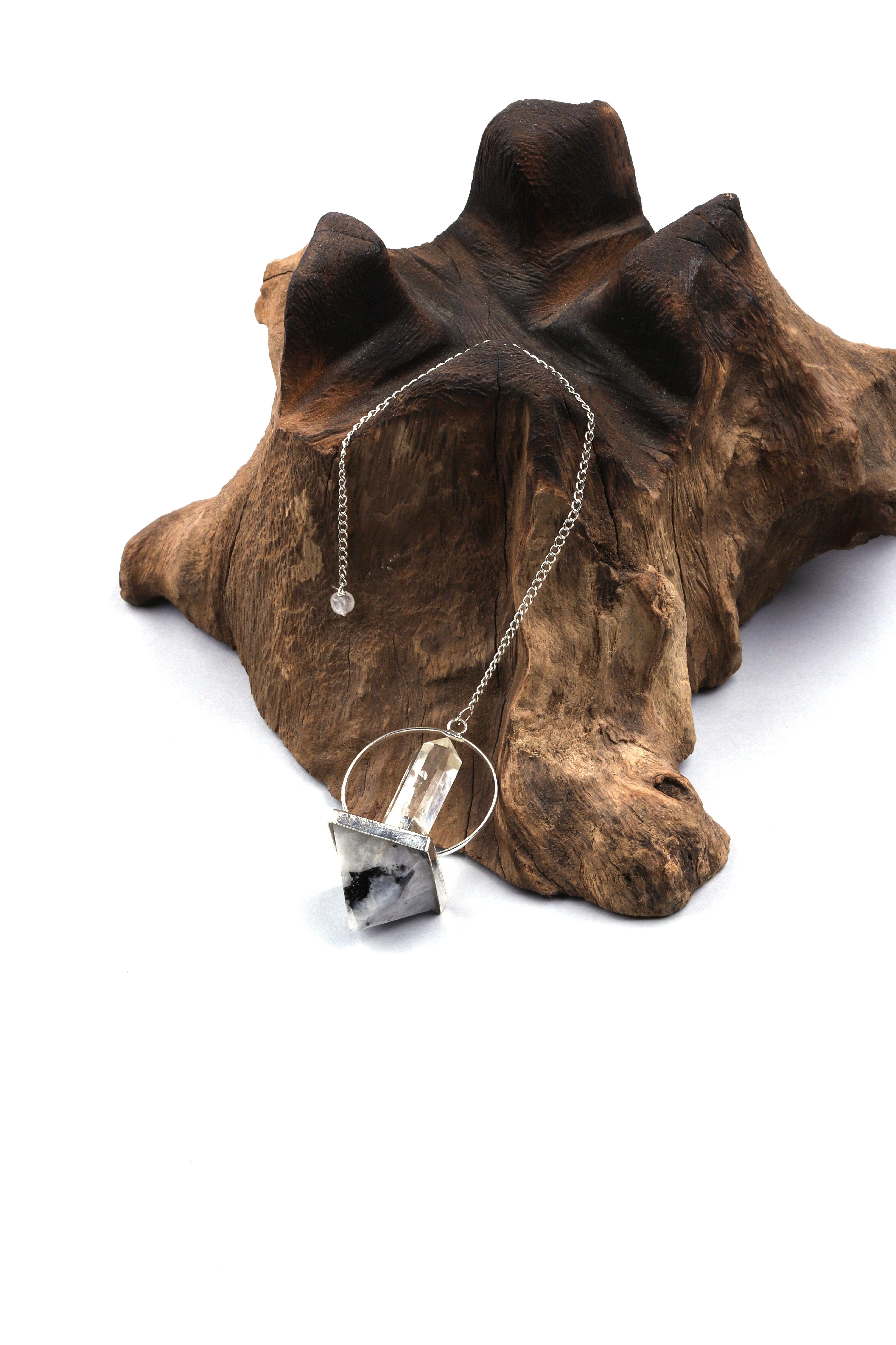 Ay Taşı - Kristal Kuvars Doğal Taş Pandül