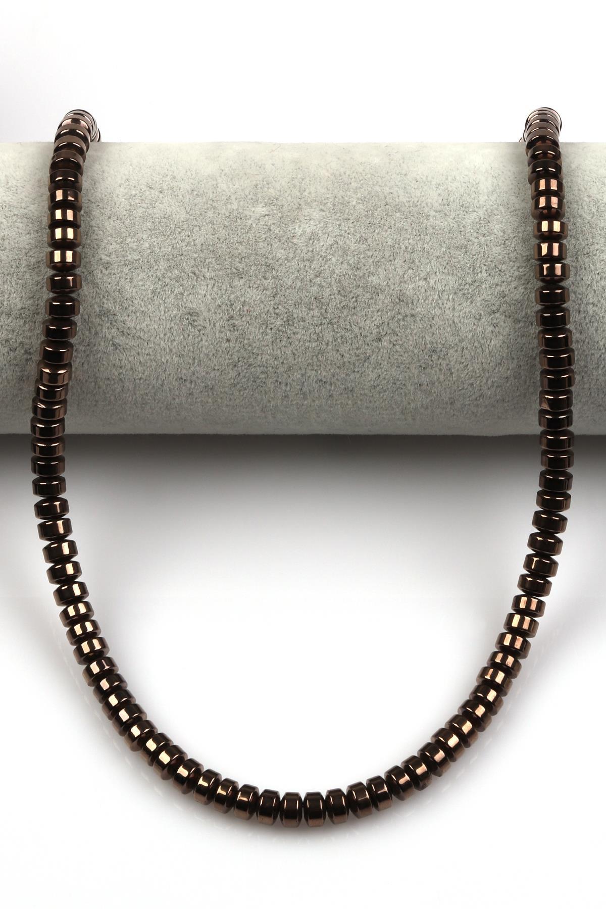 Bakır Renkli Hematit Dizi 4 x 6 mm Rondel Kesim