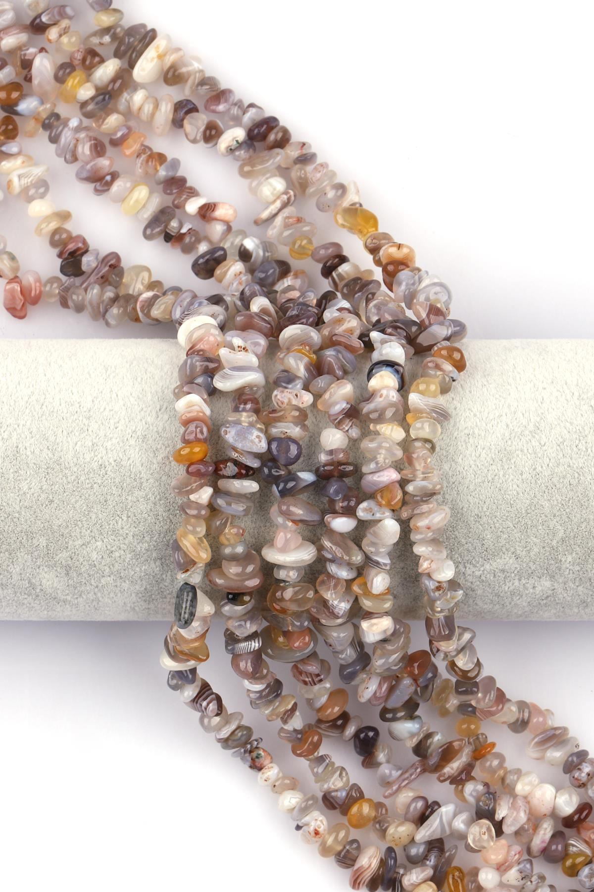 Botswana Akik  Doğal Taş Kırıktaş Dizi