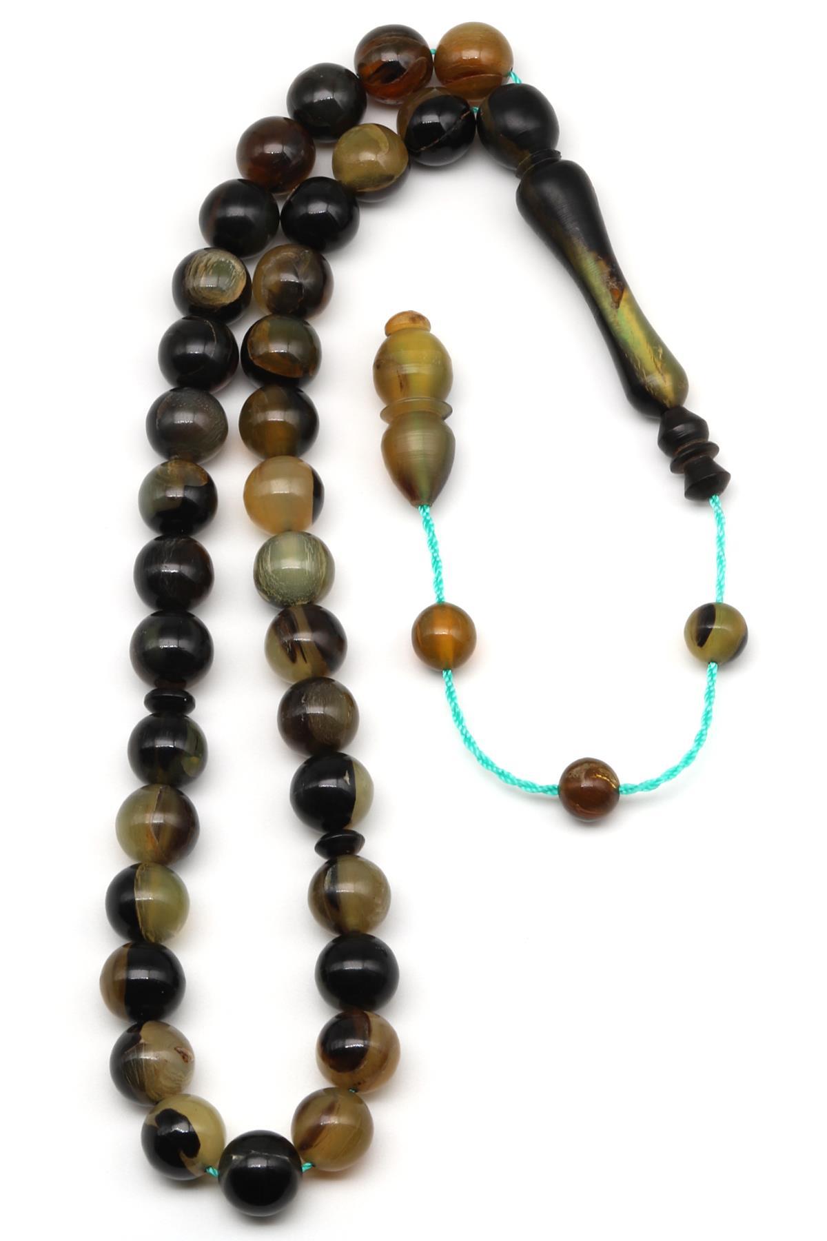 Bufalo Boynuzu Tesbih 10 mm Küre Kesim