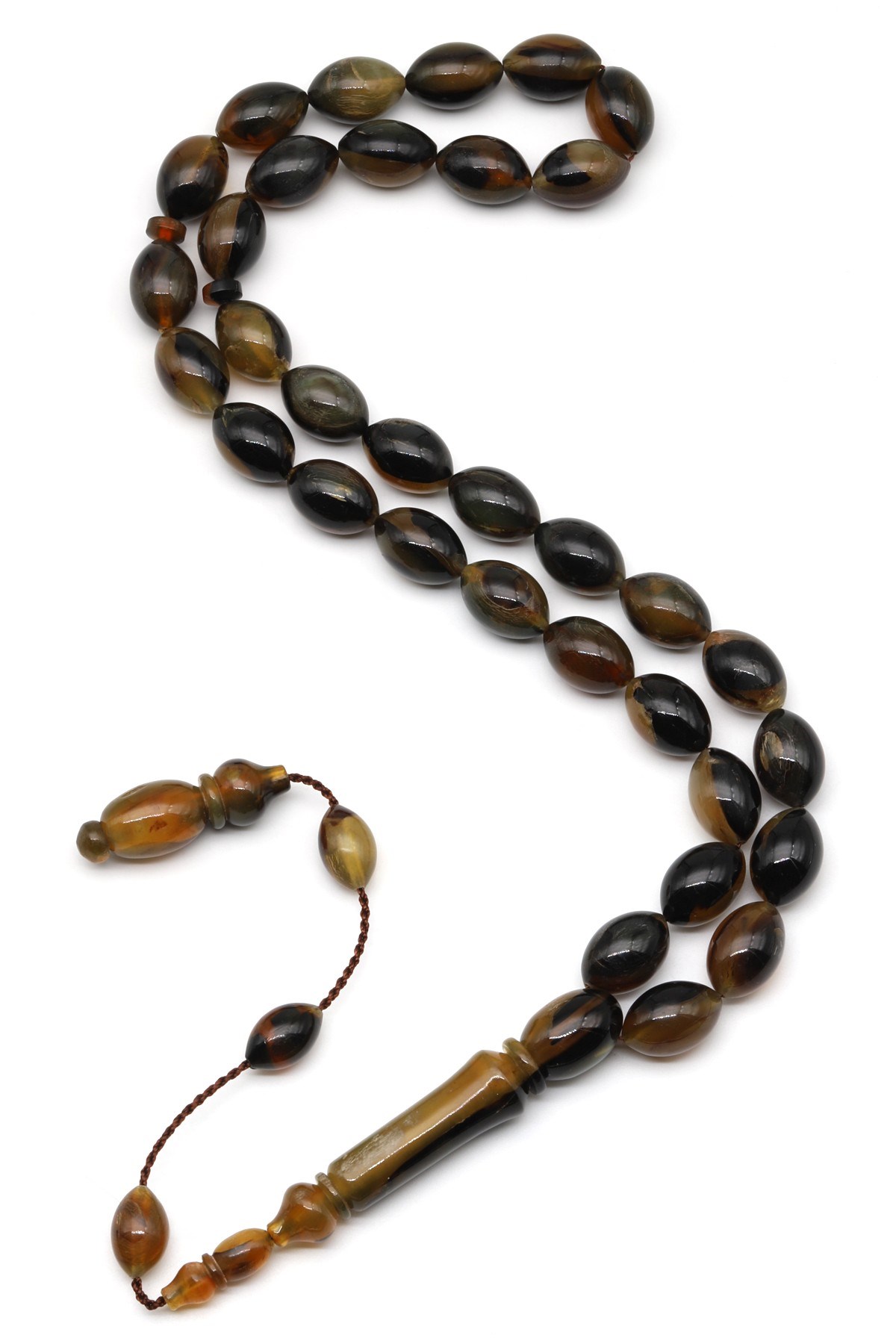 Bufalo Boynuzu Tesbih 10 x 14 mm Beyzi Kesim - T-1606